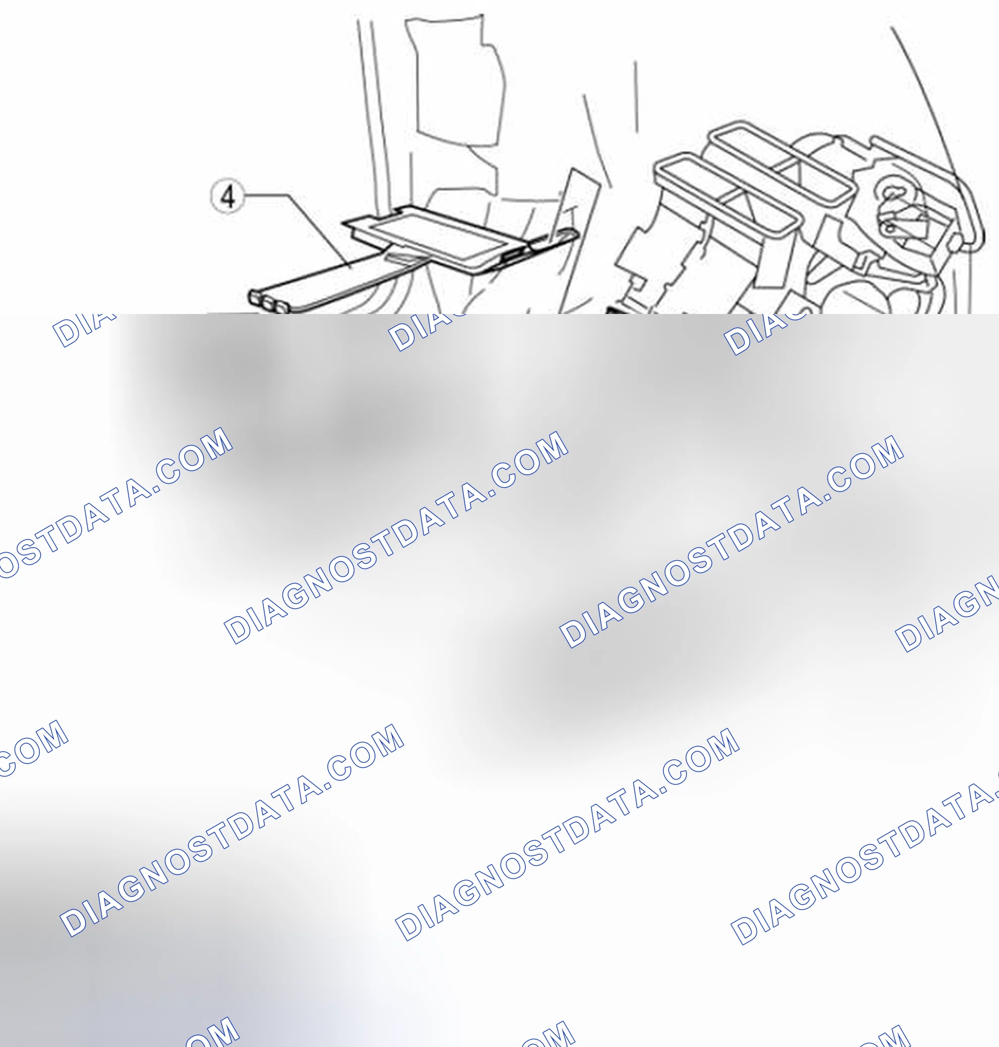 Scheme 105: REAR HEAT DUCT REMOVAL/INSTALLATION