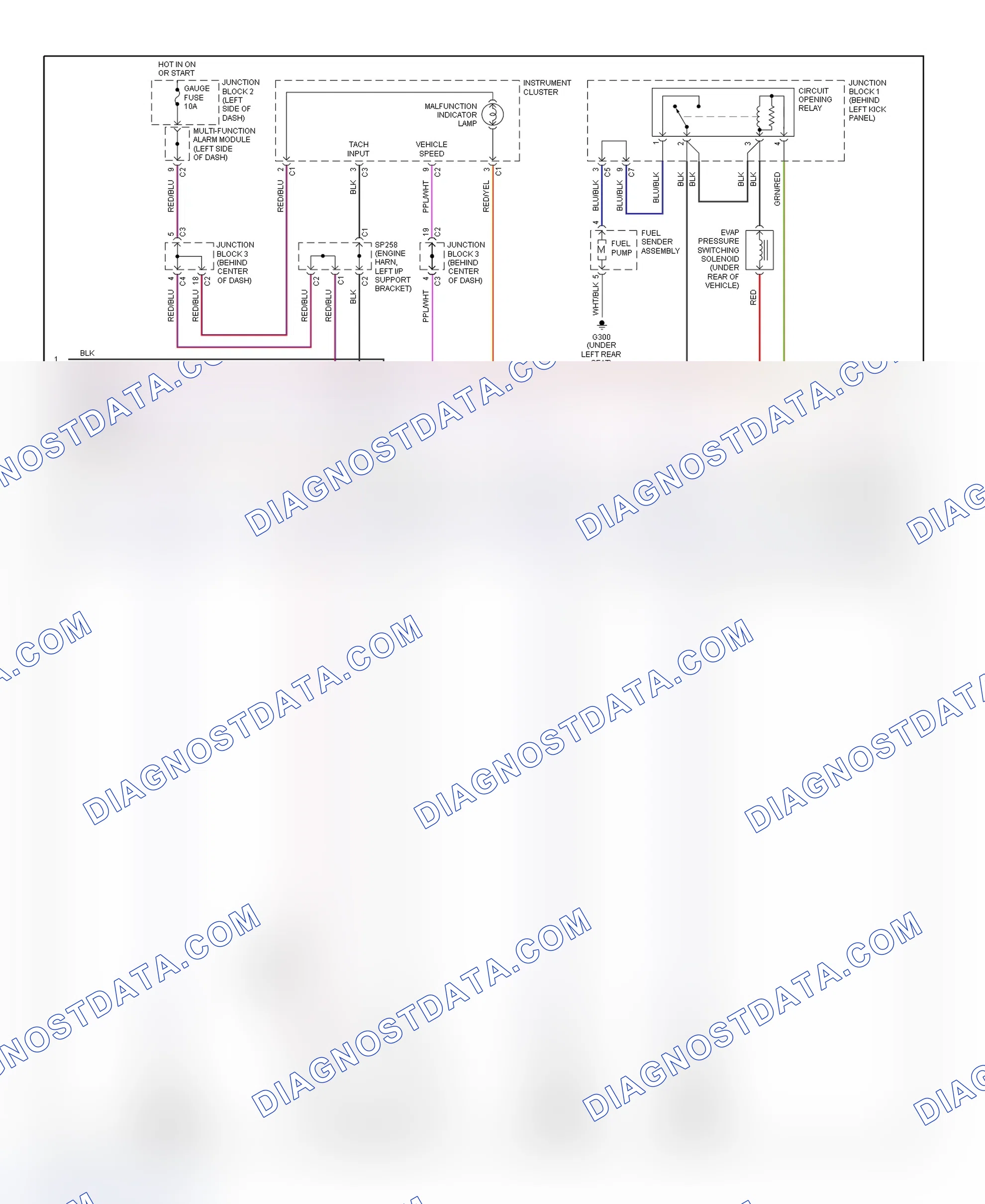 Scheme 194: PCM Wiring Diagram (Prizm - 1.8L Without 4-Speed A/T - 2 Of 3)