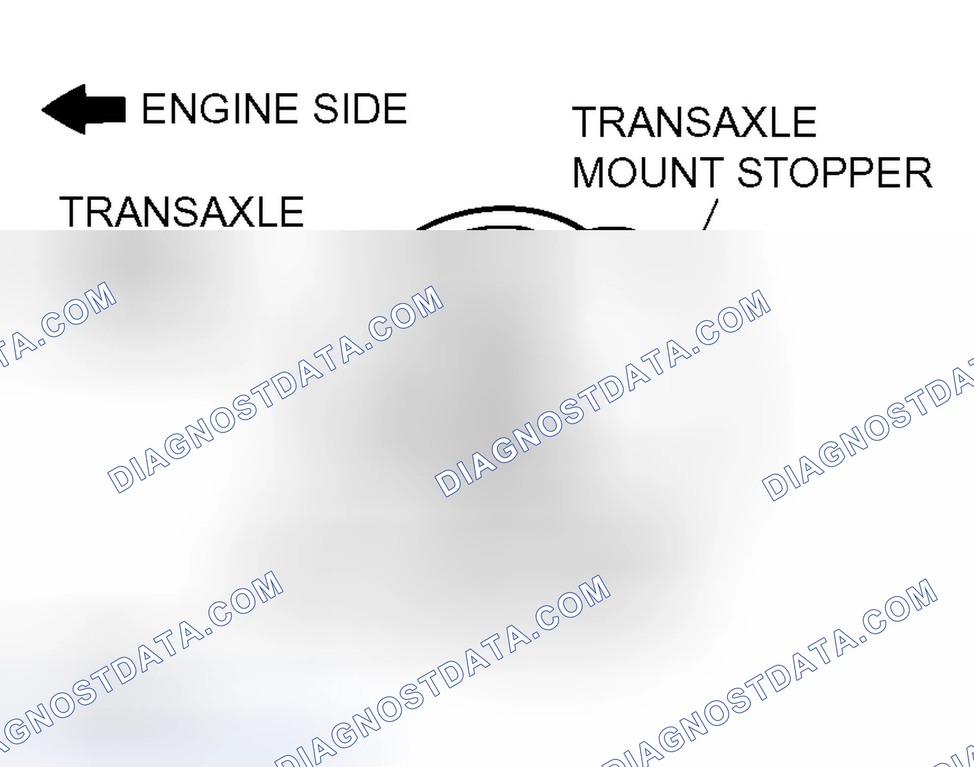 Scheme 540: >> A << TRANSAXLE MOUNT STOPPER INSTALLATION