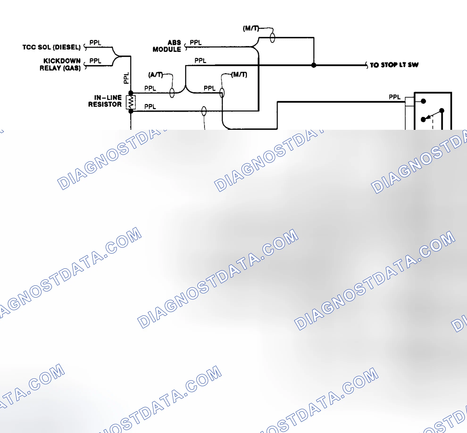 Scheme 4: Transfer Case Circuit (1990)