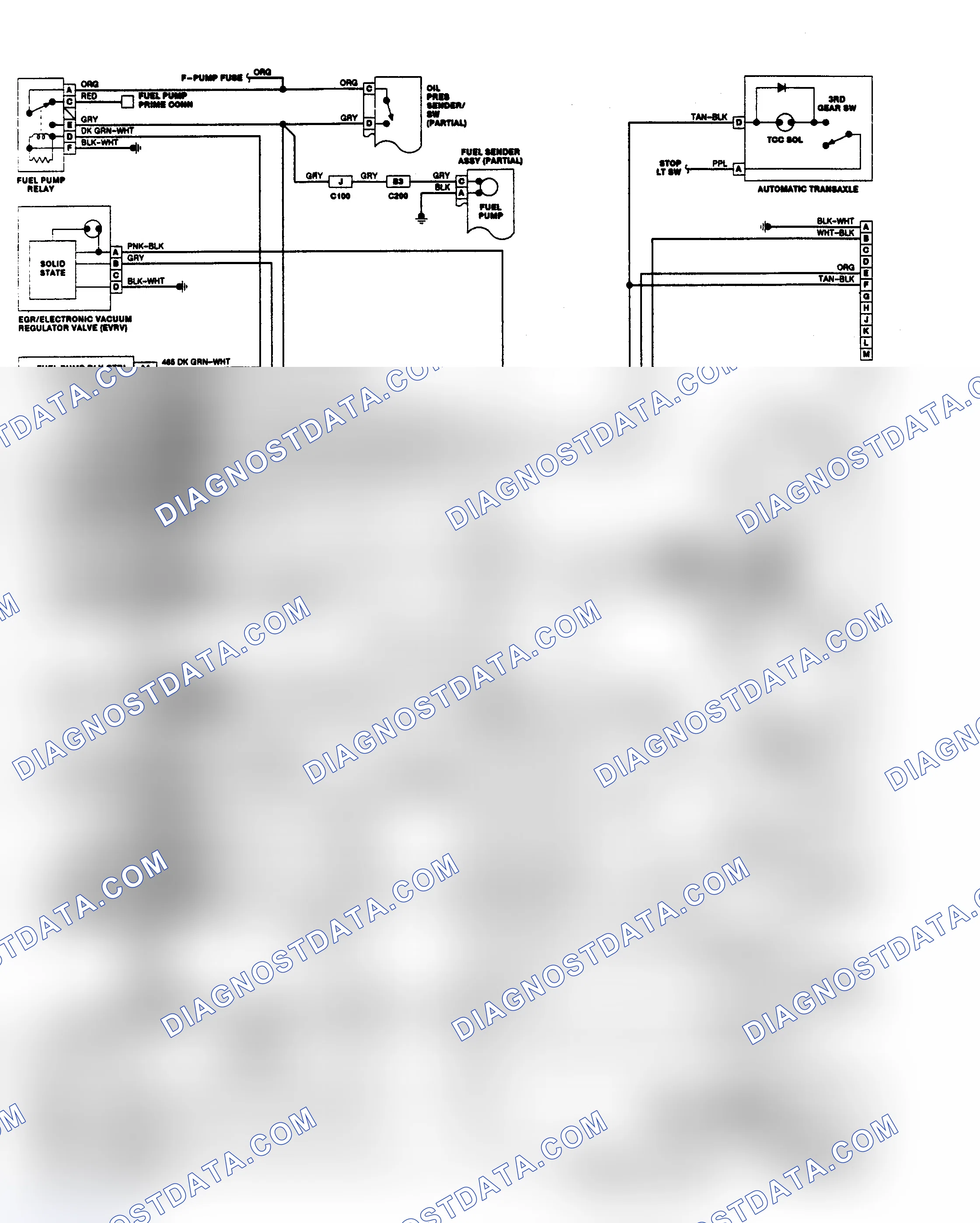 Scheme 3: Wiring Diagram (Lumina APV, Silhouette & Trans Sport 3.1L)