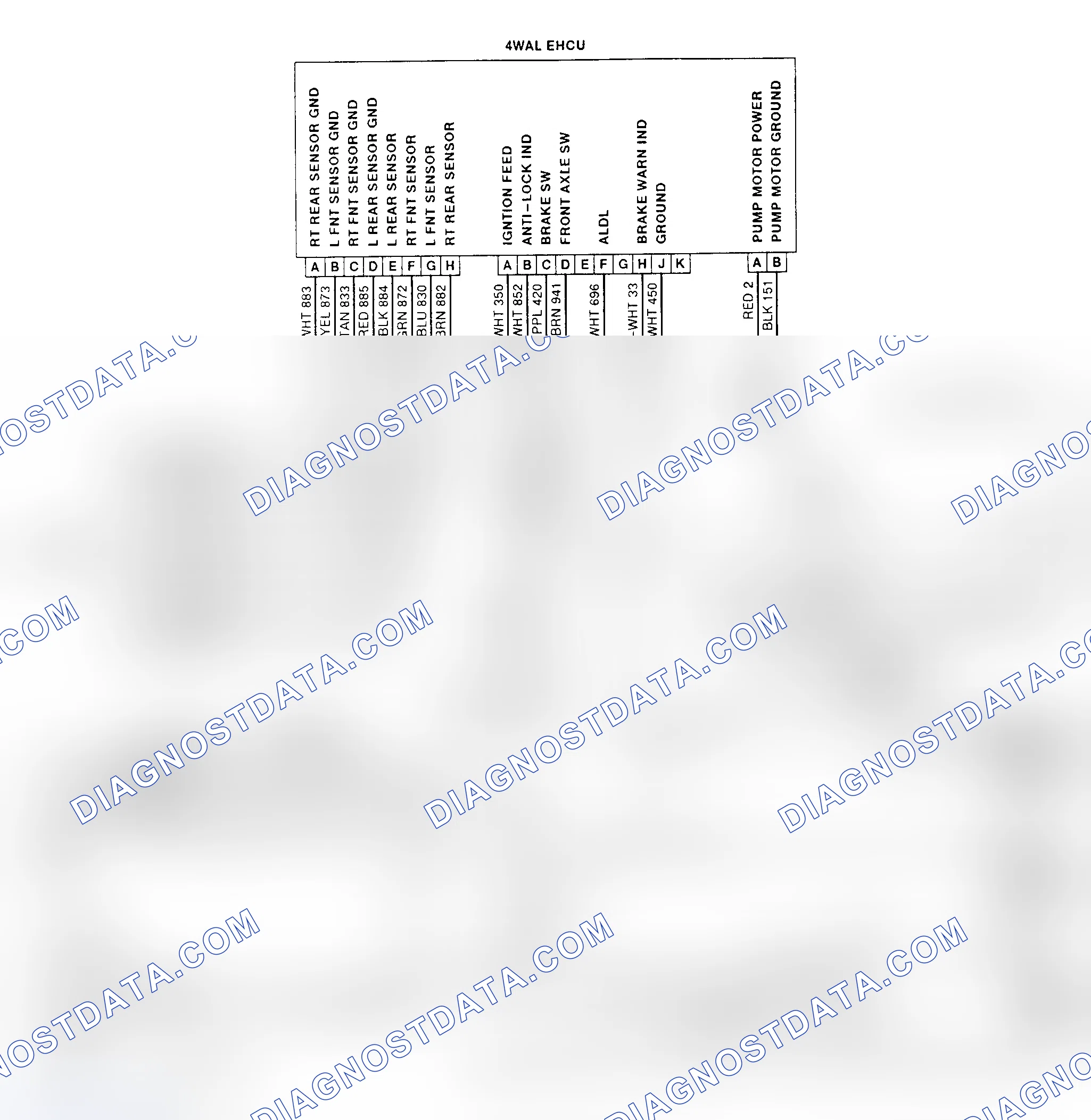 Scheme 66: 1992 - 4WAL Brake Sys Wiring Diagram