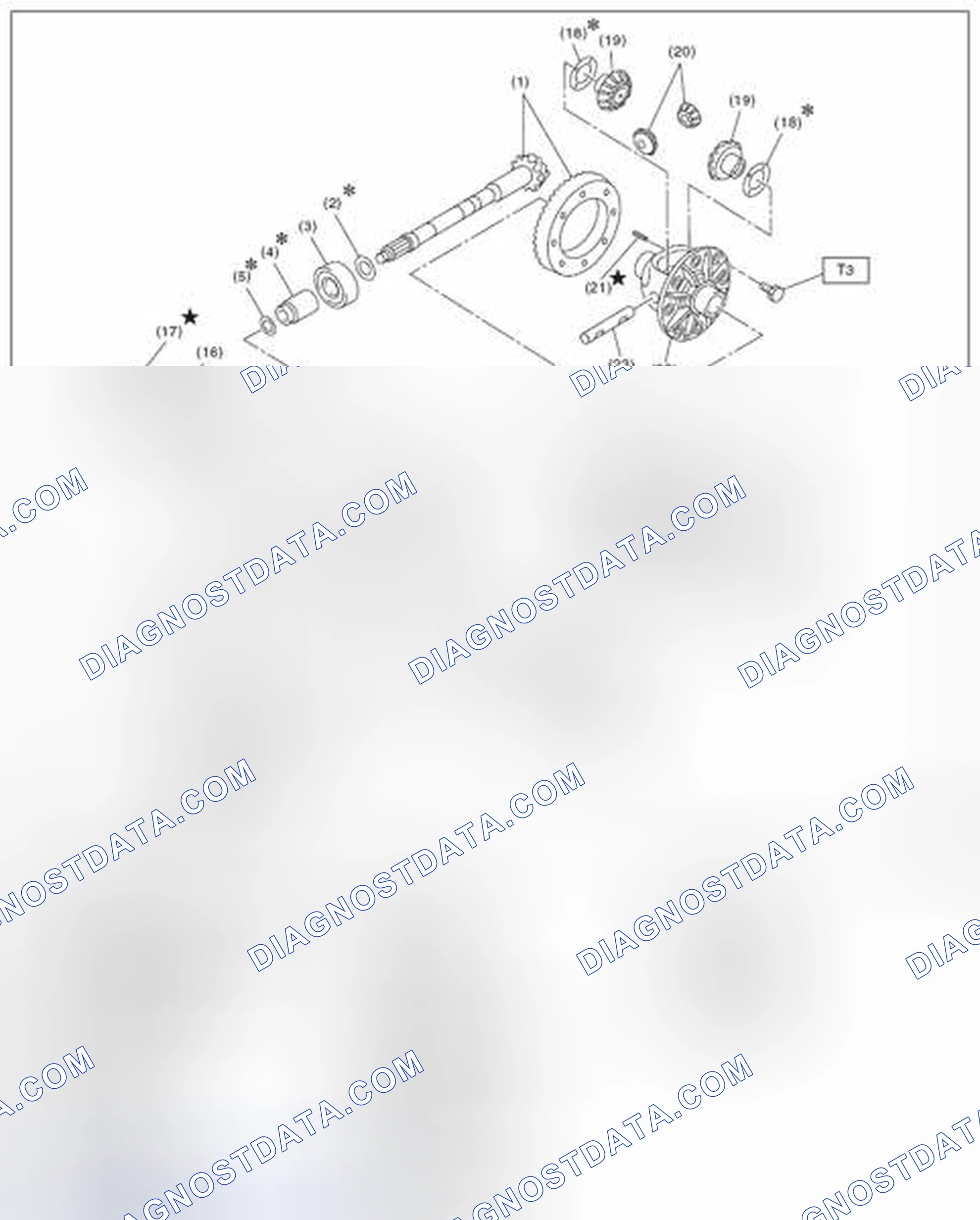 Scheme 93: REAR DIFFERENTIAL (VA1-TYPE)