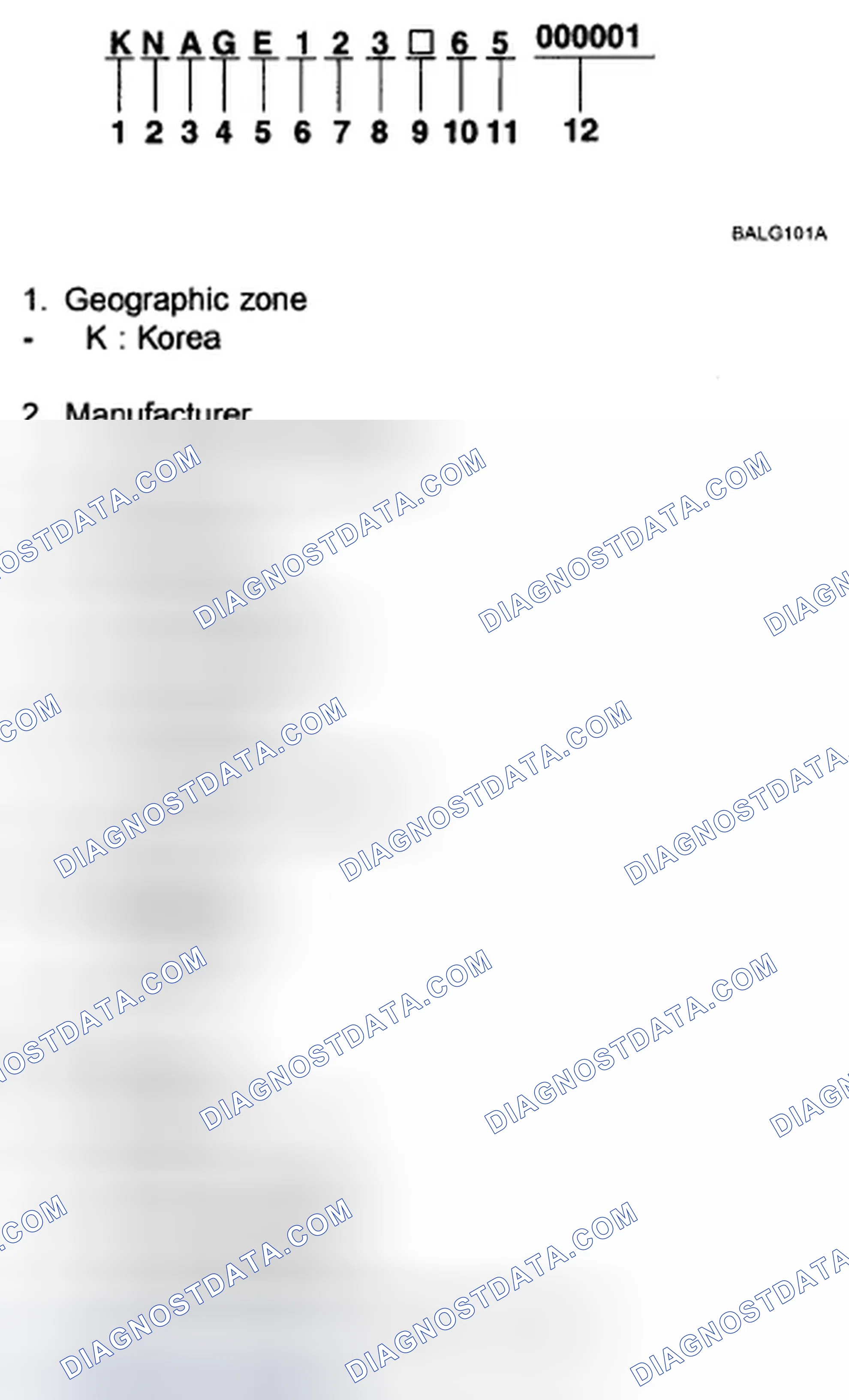 Scheme 3: VEHICLE IDENTIFICATION NUMBER