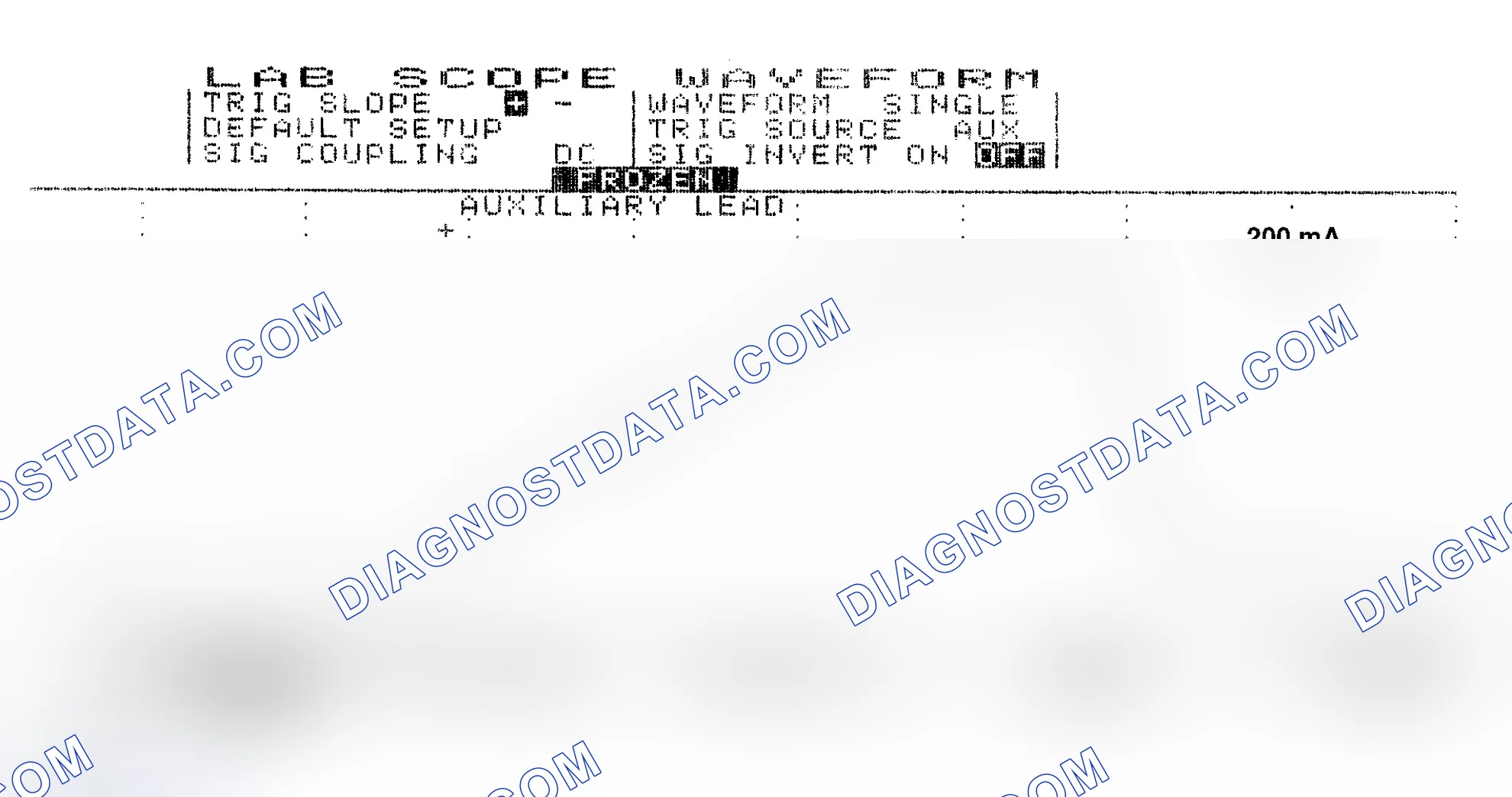 Scheme 13: Single Injector w/Normal Current Flow - Current Pattern