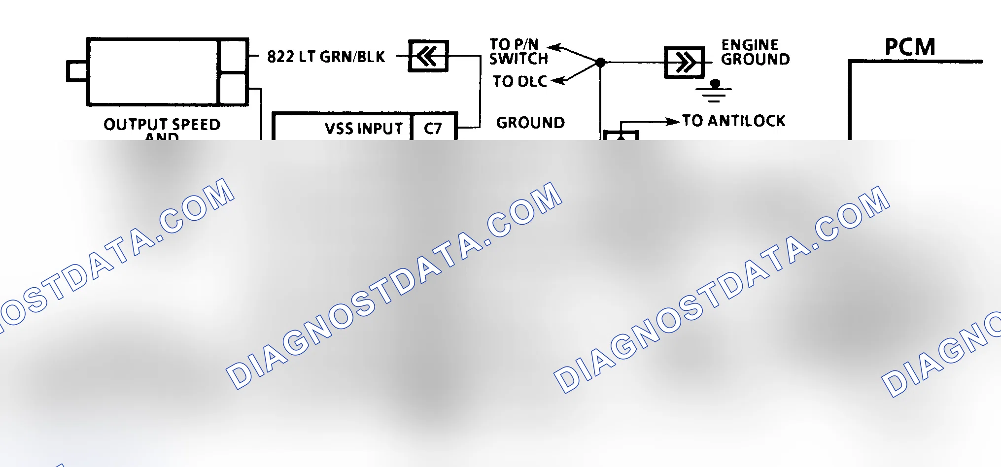 Scheme 178: DTC 16 Schematic ("C" & "K" Series) Vehicle Speed Signal Buffer Fault