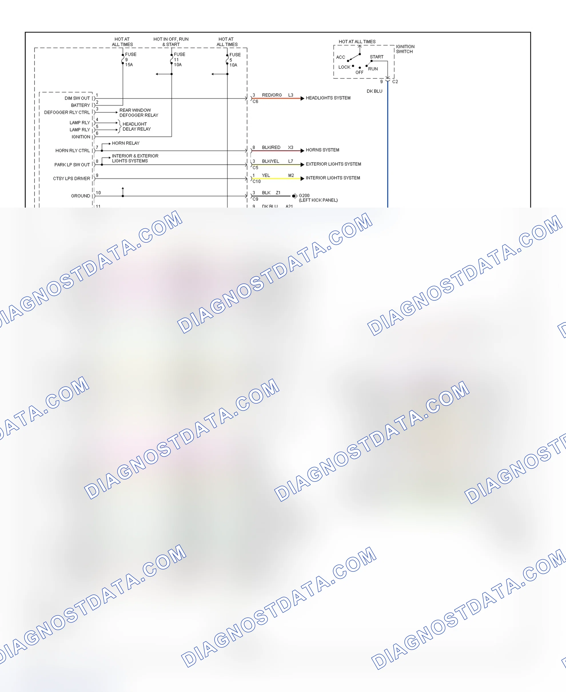 Scheme 74: BCM Wiring Diagram (Breeze, Cirrus & Stratus)