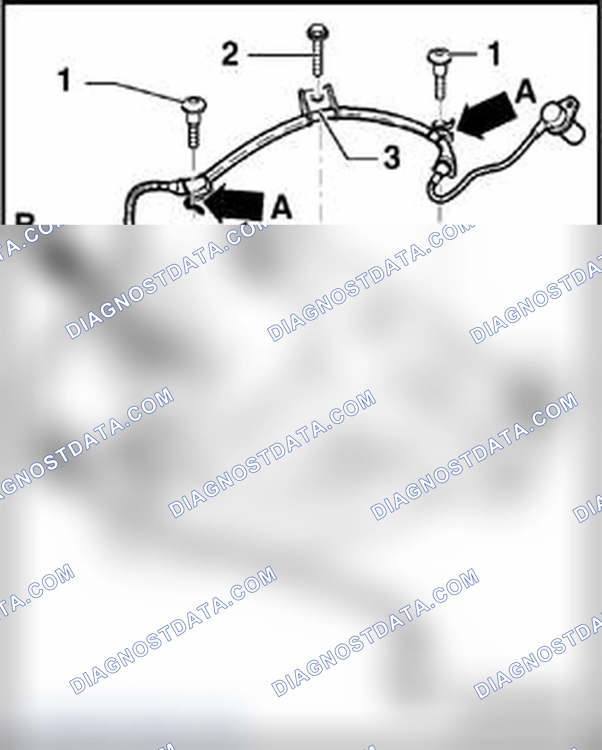 Scheme 236: Speed sensor wire routing on trapezoidal control arm