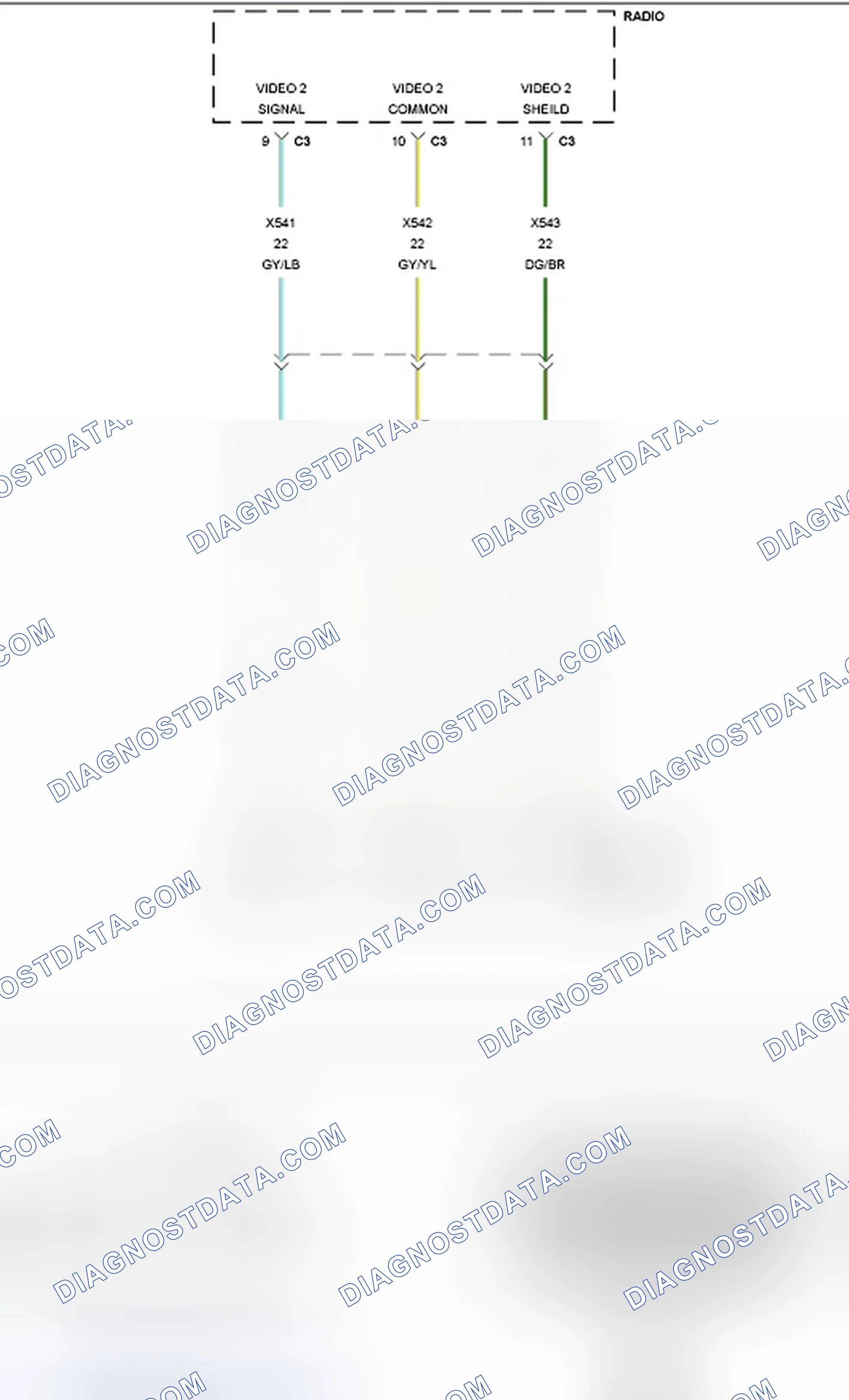 Scheme 487: B14E3-CHANNEL 2 VIDEO CONTINUITY