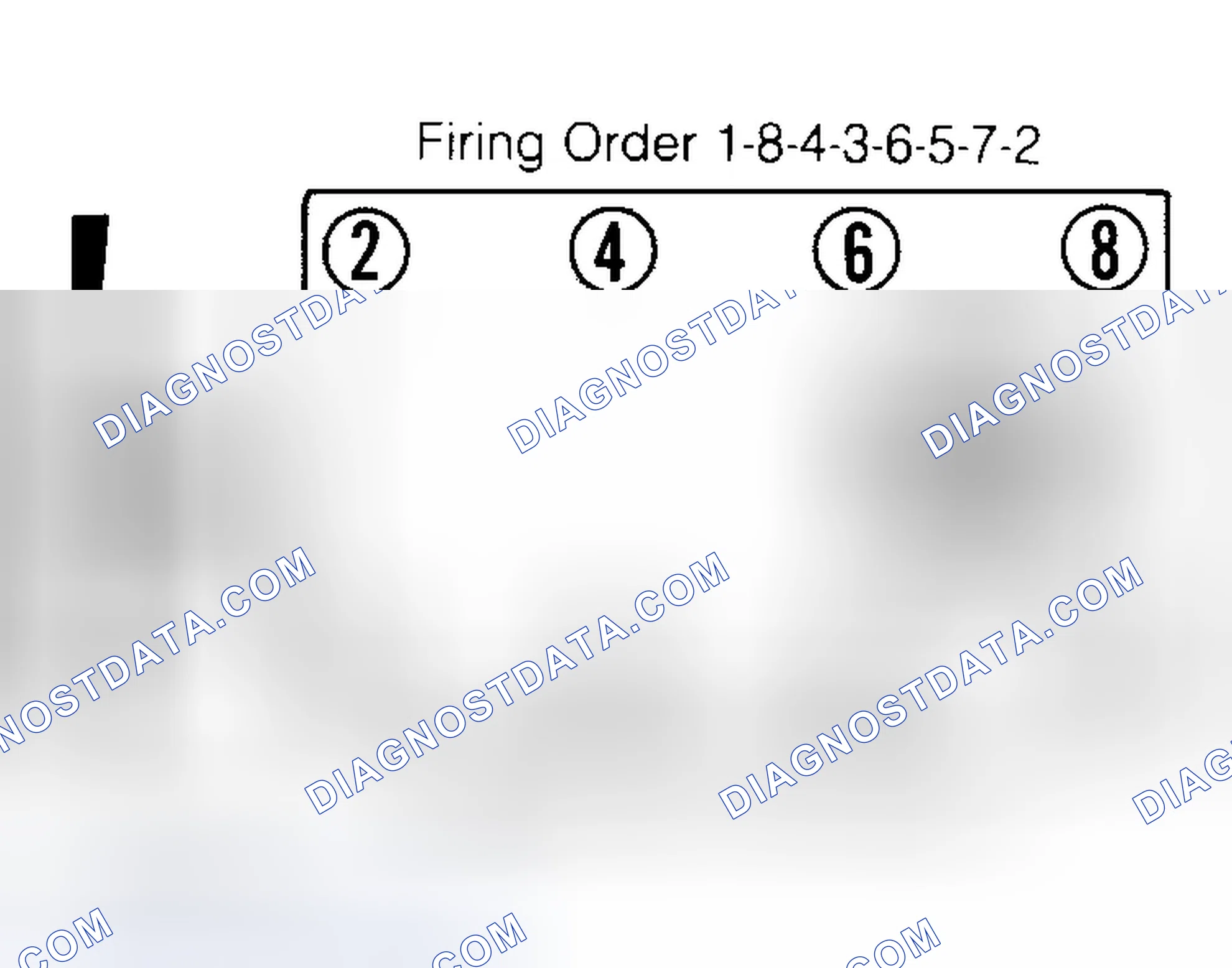 Scheme 6: Firing Order & Timing Marks (5.0L, 5.7L & 7.4L)
