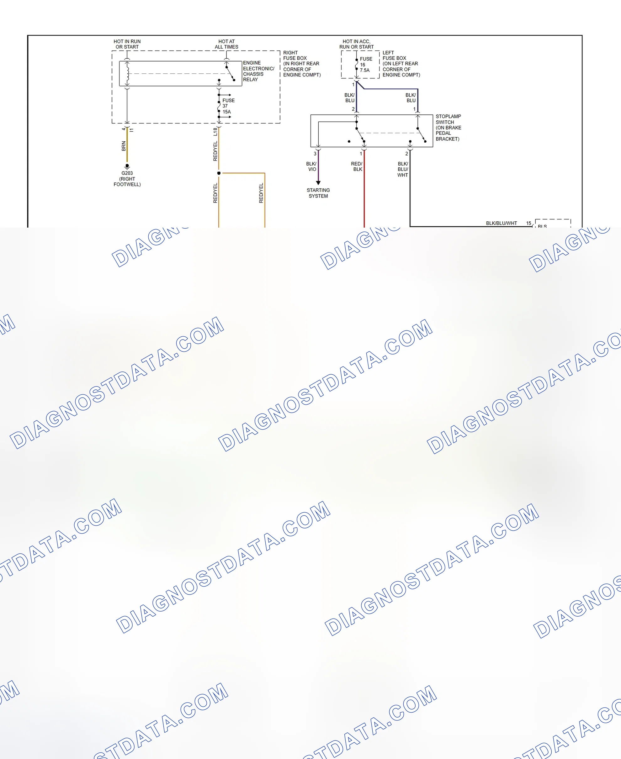 Scheme 17: Shift Interlock System Wiring Diagram (2000 SLK230)