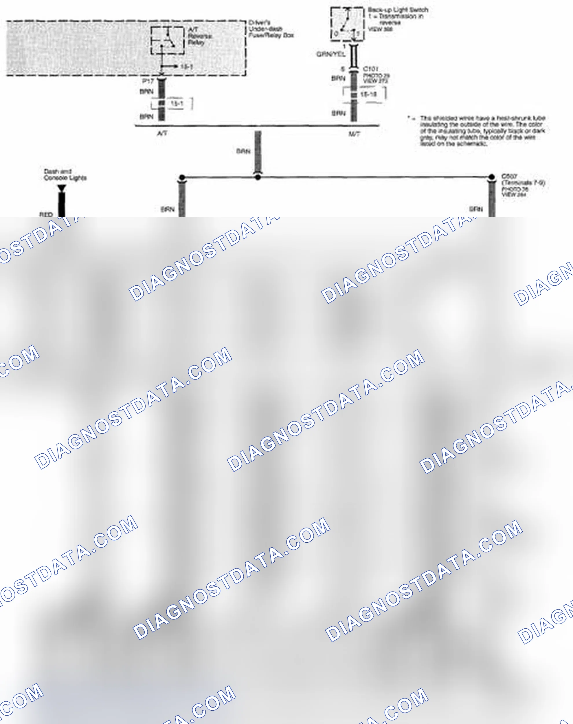 Scheme 507: Rearview Camera Circuit Diagram (Page 161-1)