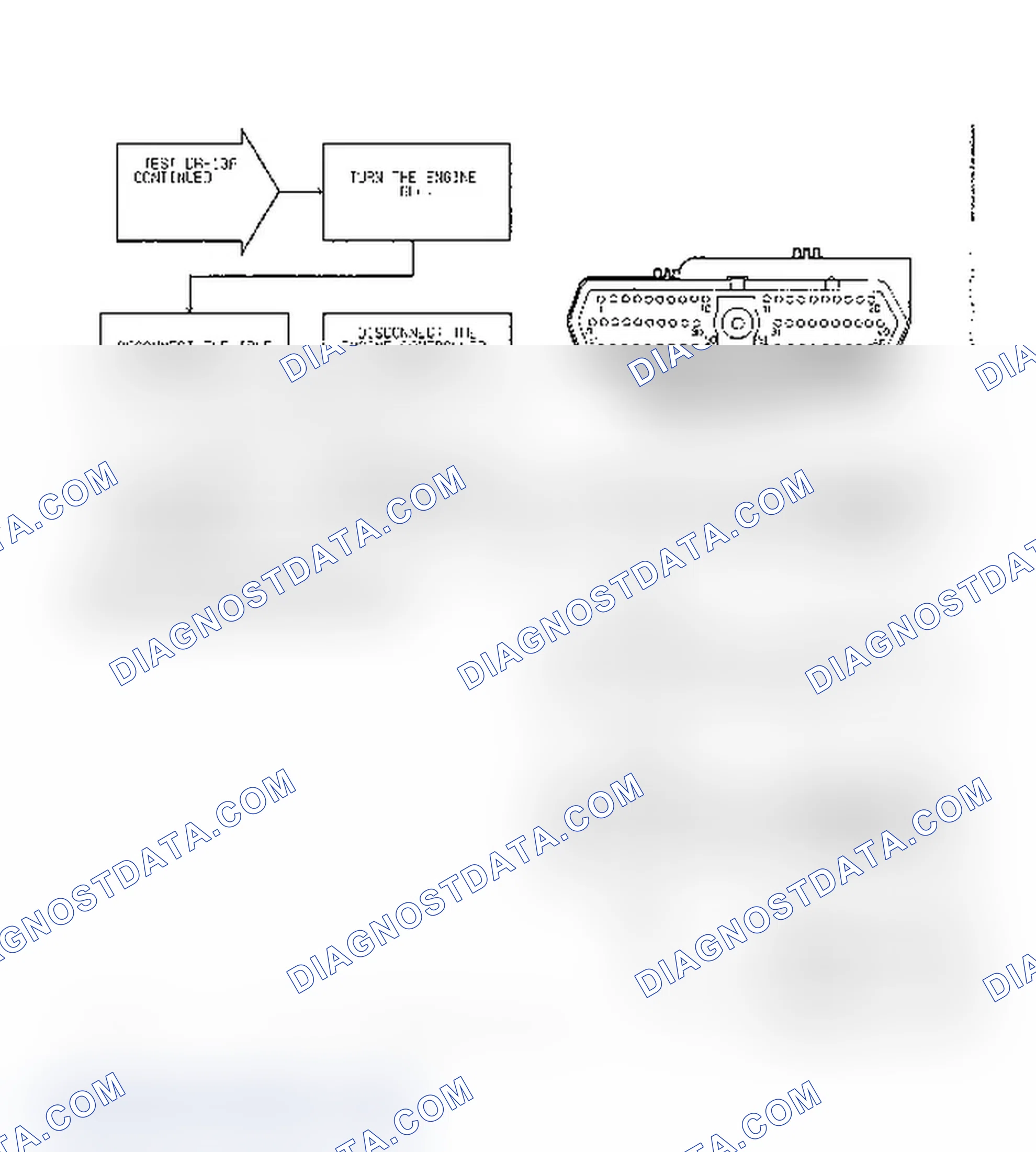 Scheme 438: Test DR-13A Code 25, Diagnostic Flow Chart (3 of 4)
