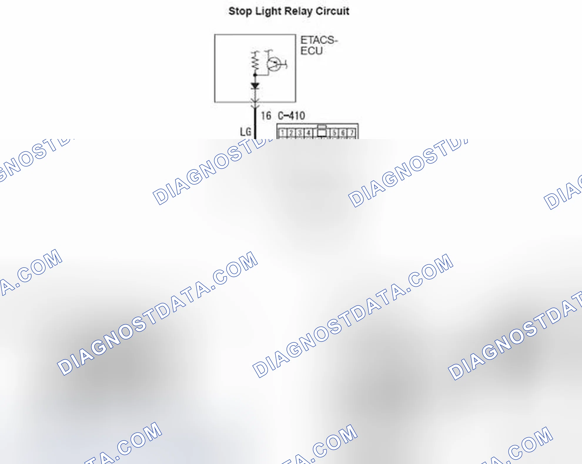 Scheme 47: DTC C1000: ABNORMALITY IN STOPLIGHT SWITCH CIRCUIT