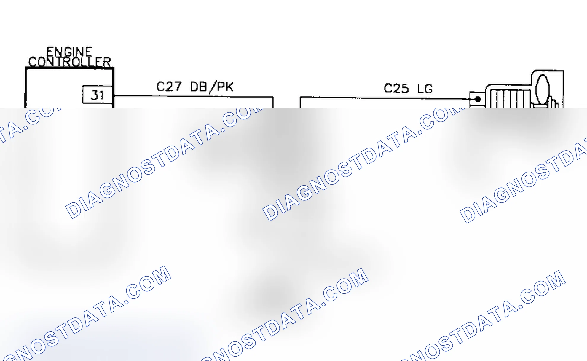 Scheme 665: Test DR-27A Code 35, Schematic, Radiator Fan Relay Circuit