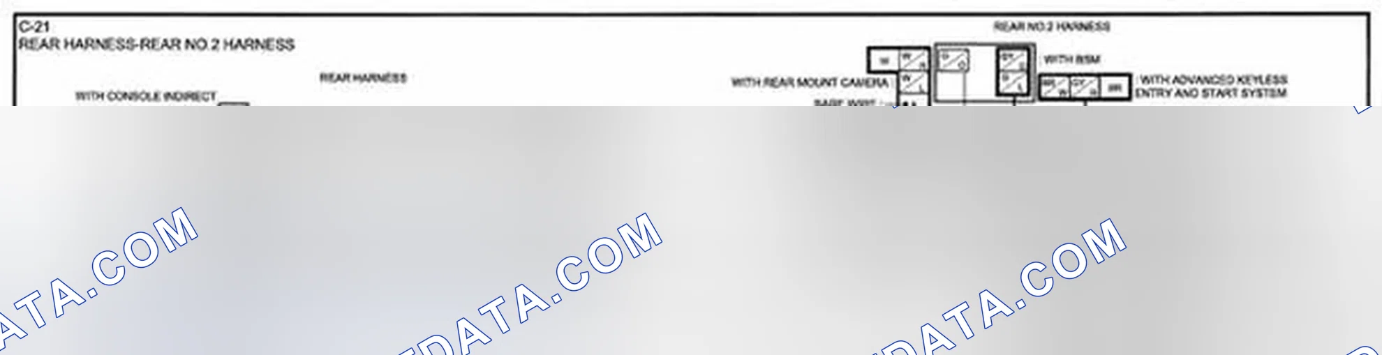 Scheme 47: Identifying Rear And Rear No. 2 Harness Connector Terminals (C-21)