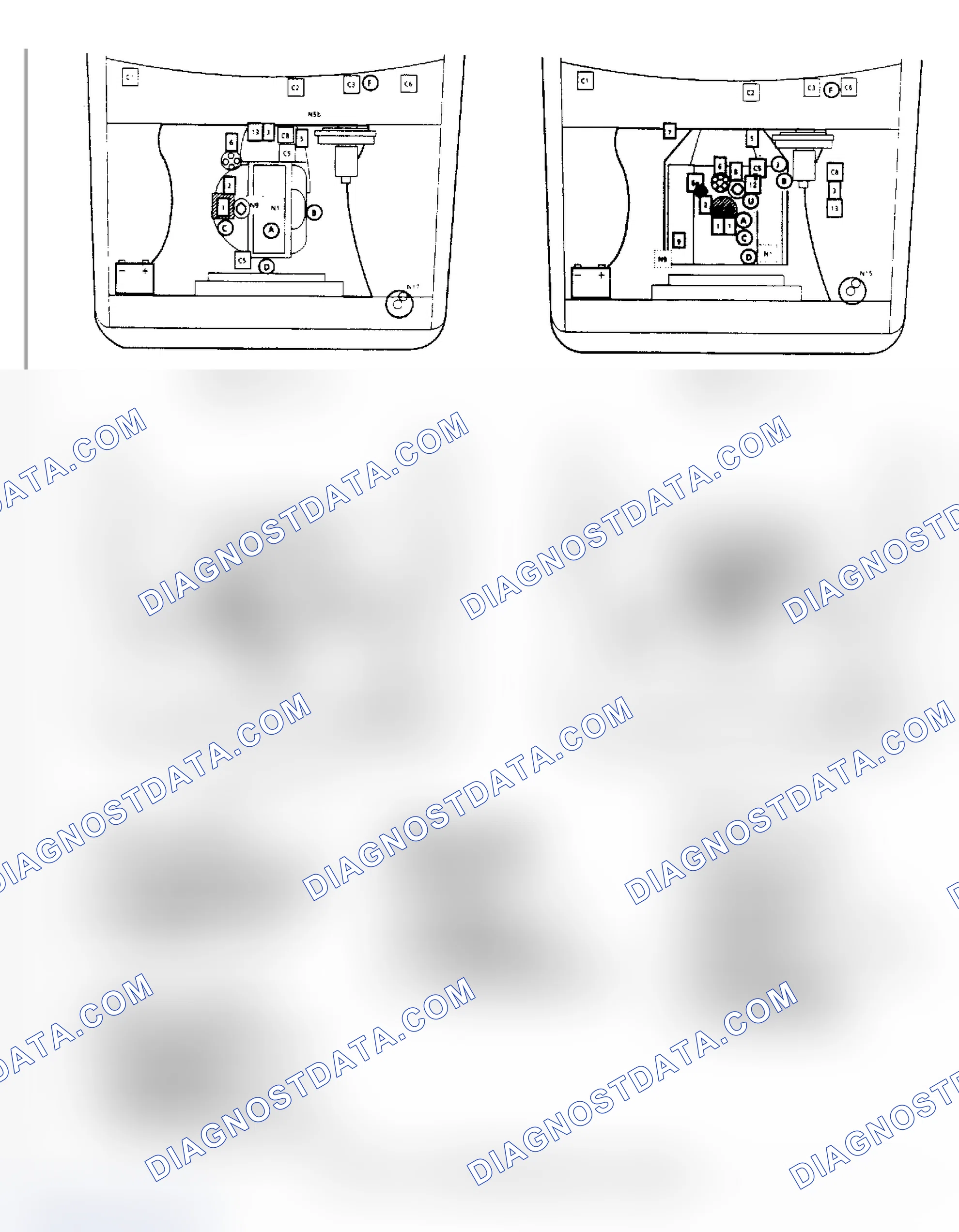 Scheme 52: Throttle Body Injection Component Locations
