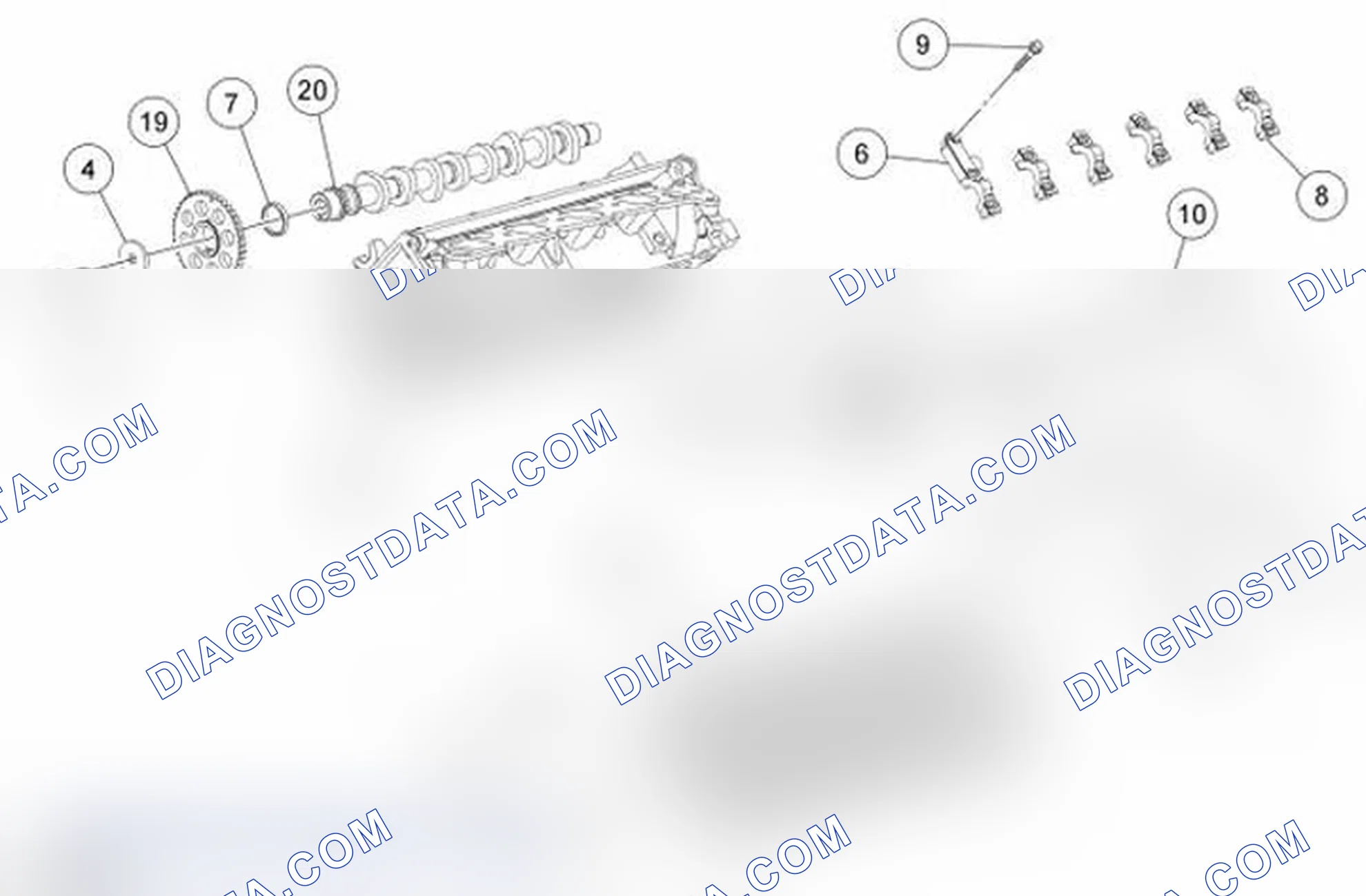 Scheme 77: Valve Train Components - Exploded View