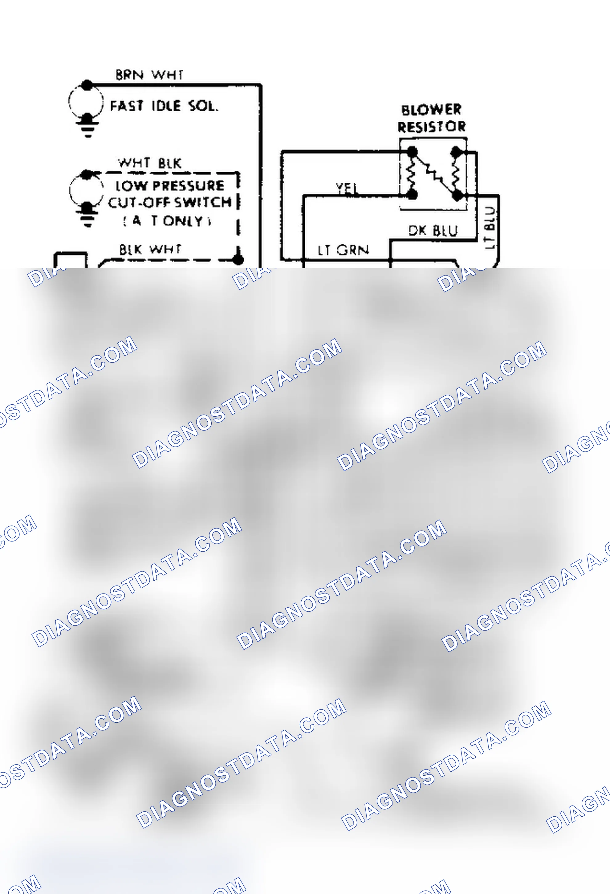 Scheme 17: Chevette & T1000 A/C Wiring Diagram