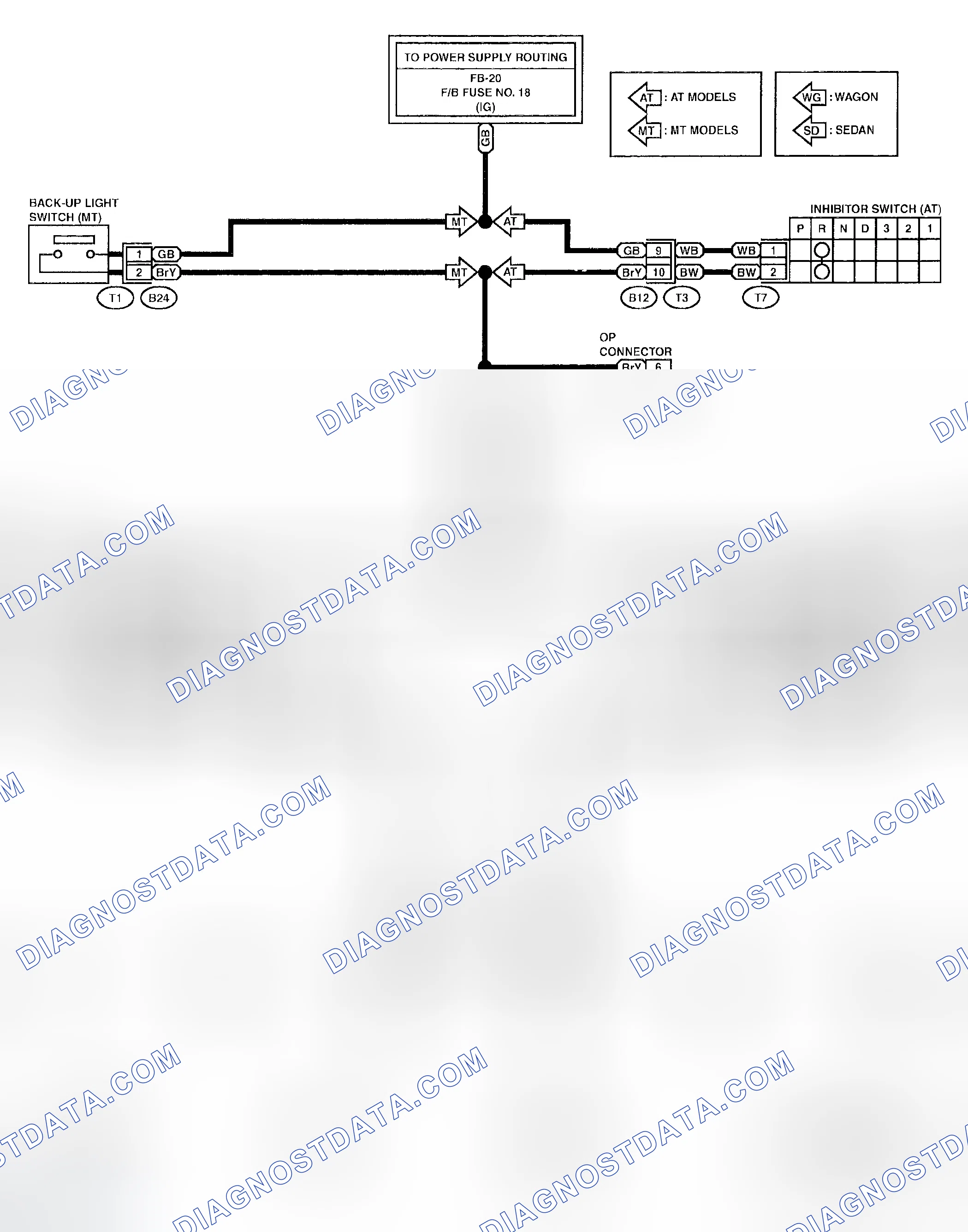 Scheme 83: Back-Up Light Schematic