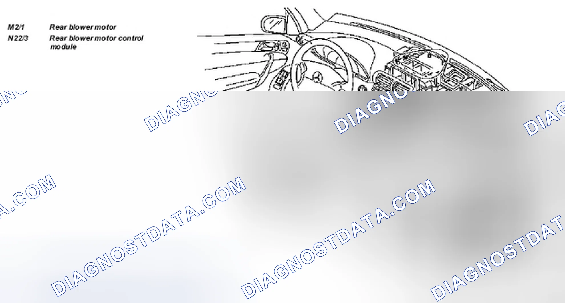 Scheme 7: Locating Rear Blower Motor And Rear Blower Motor Control Module