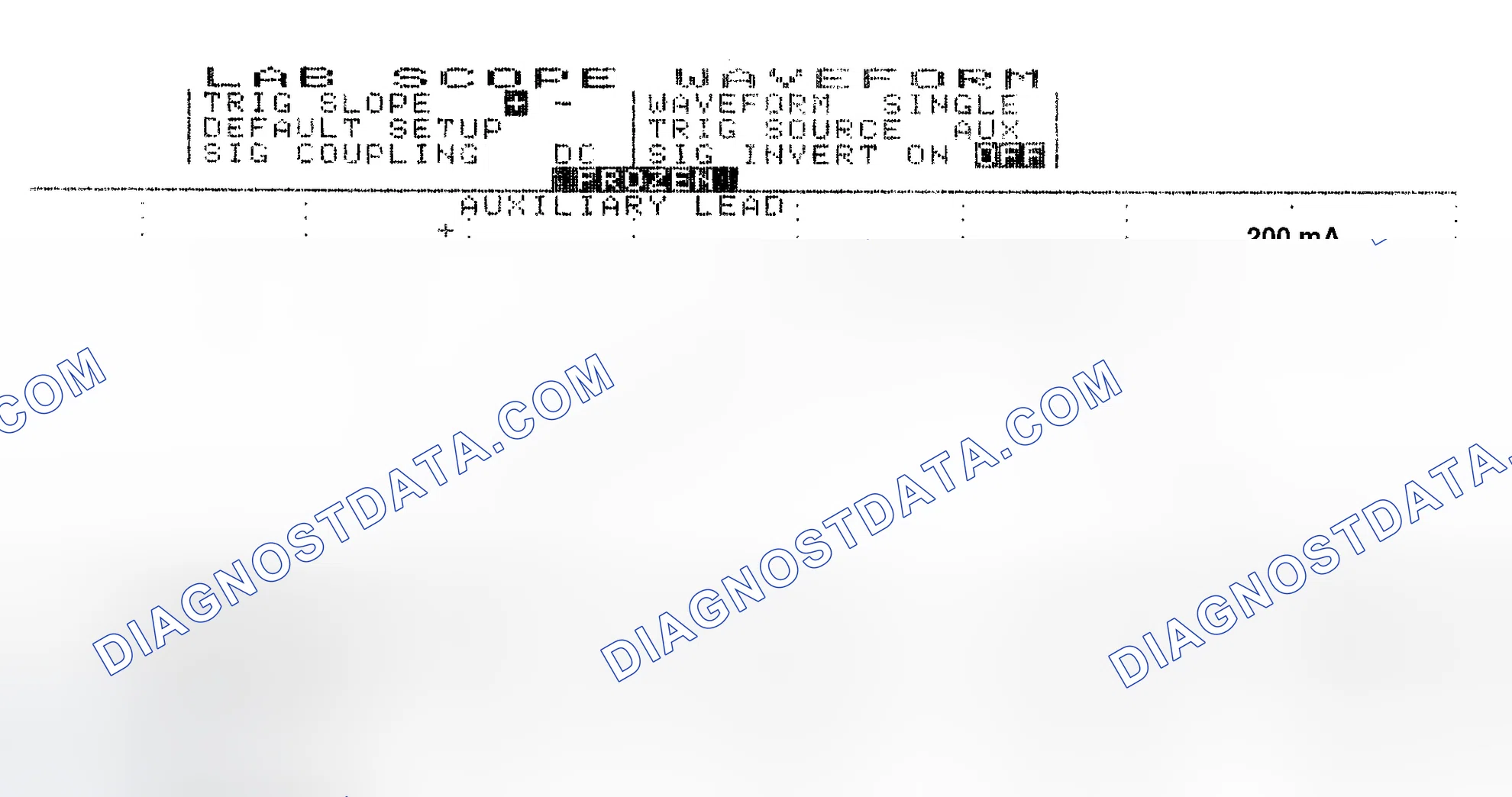 Scheme 13: Single Injector w/Normal Current Flow - Current Pattern