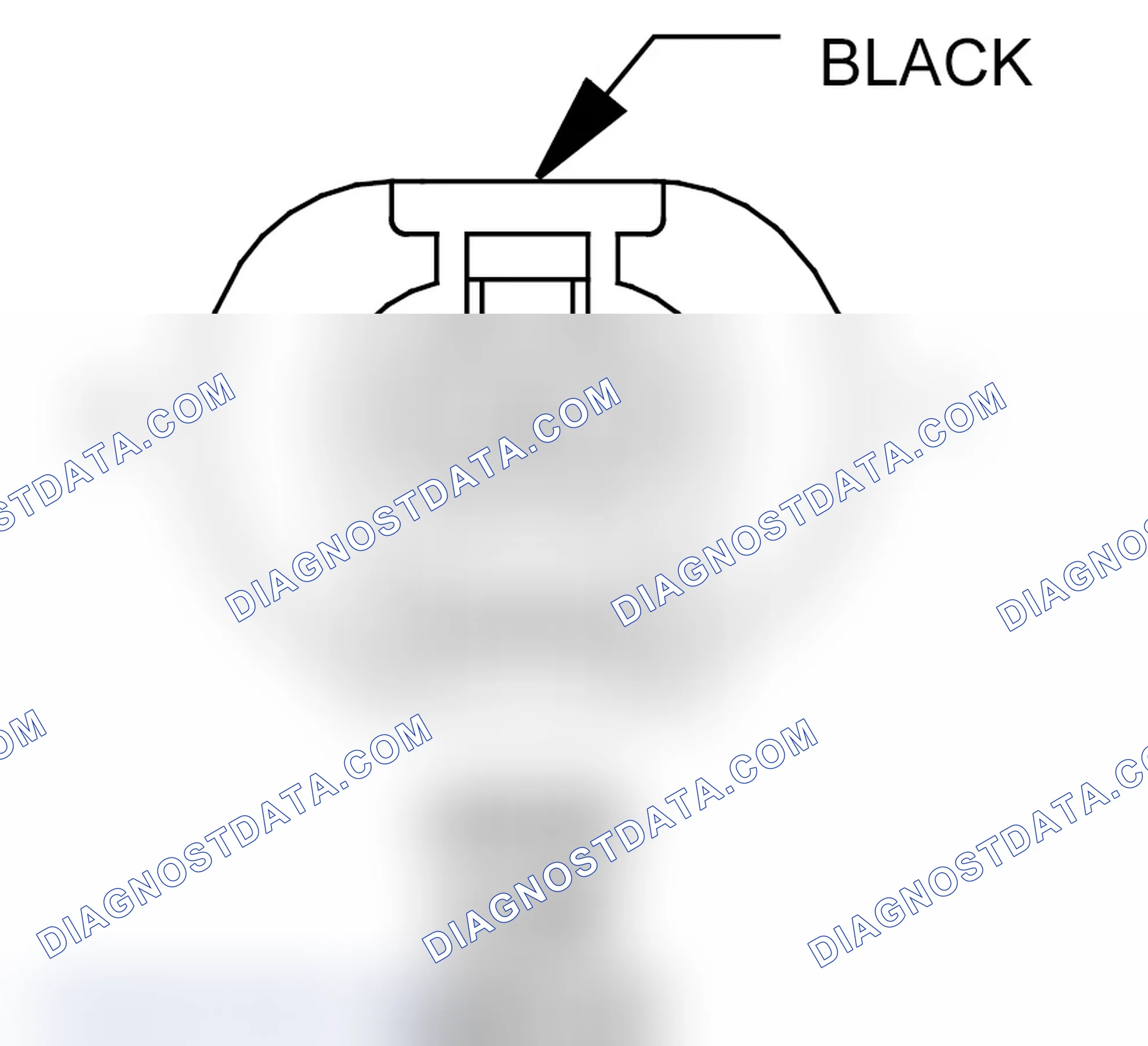 Scheme 141: Hood Ajar Switch Connector End View