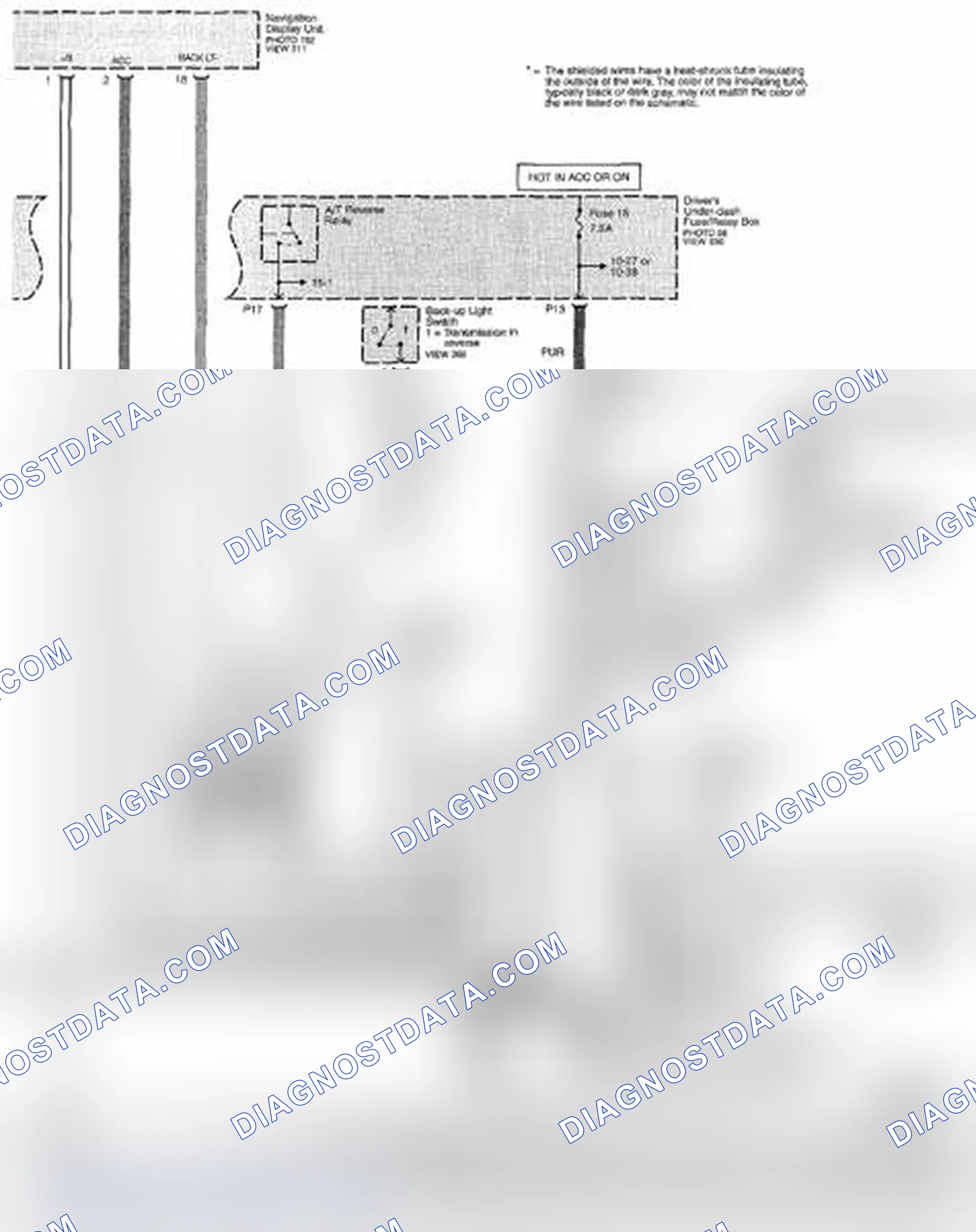 Scheme 498: Navigation System Circuit Diagram (Page 156-8)