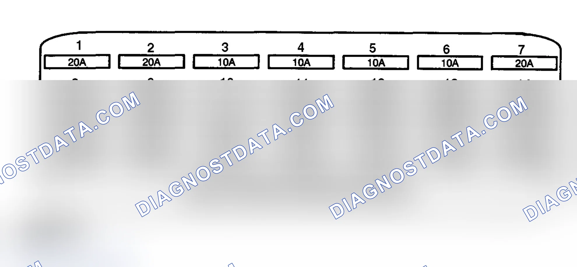 Scheme 3: UNDERHOOD FUSE PANEL IDENTIFICATION (1992 ELDORADO)
