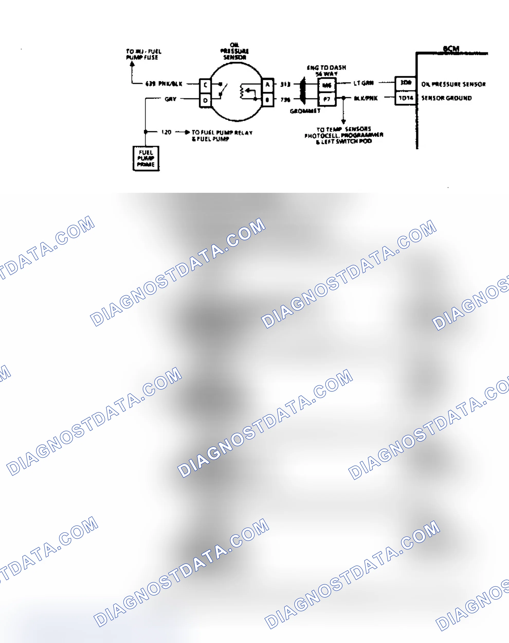Scheme 16: Engine Oil Pressure Sensor Circuit Faulty