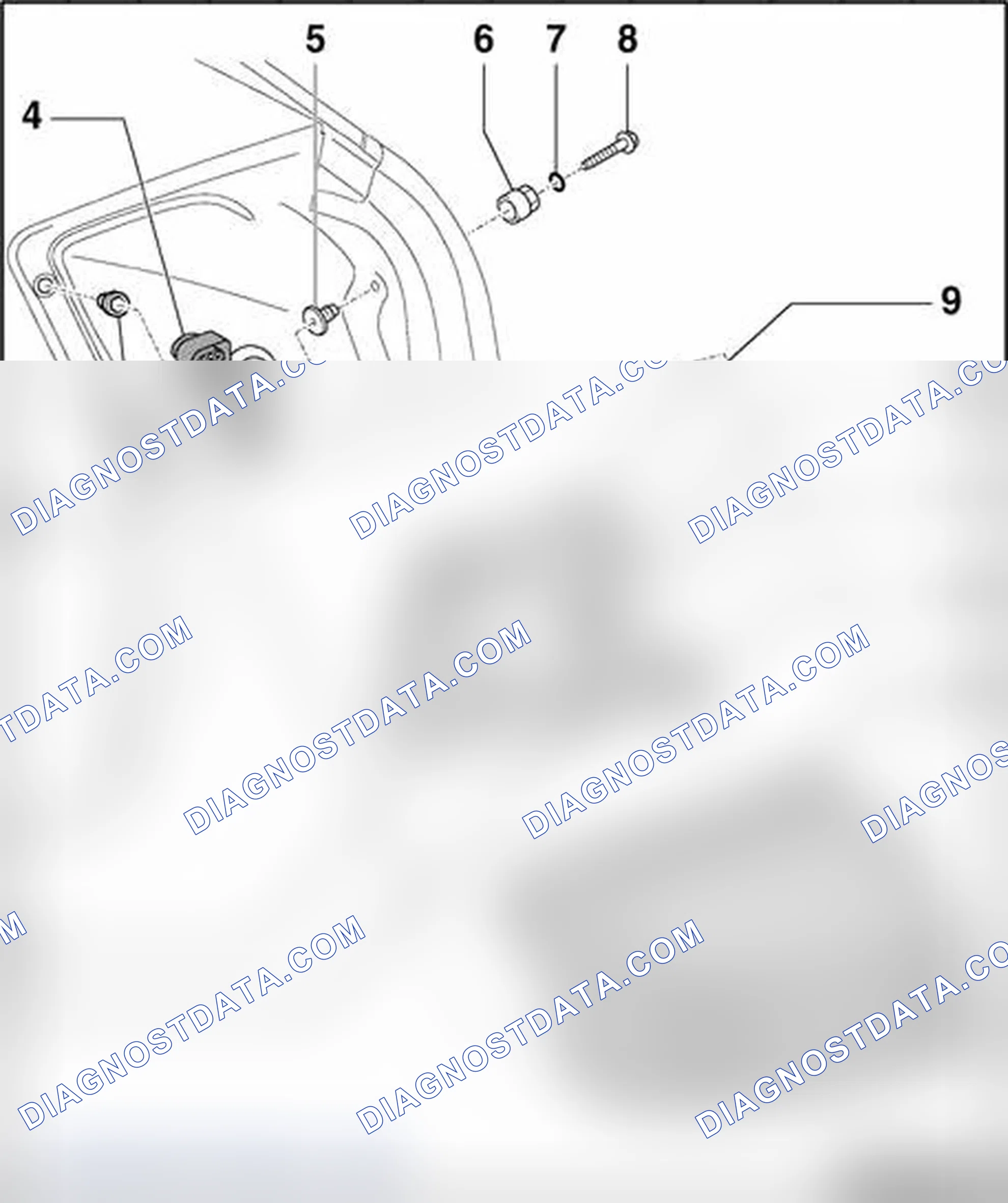 Scheme 252: Rear lights - Sedan, assembly