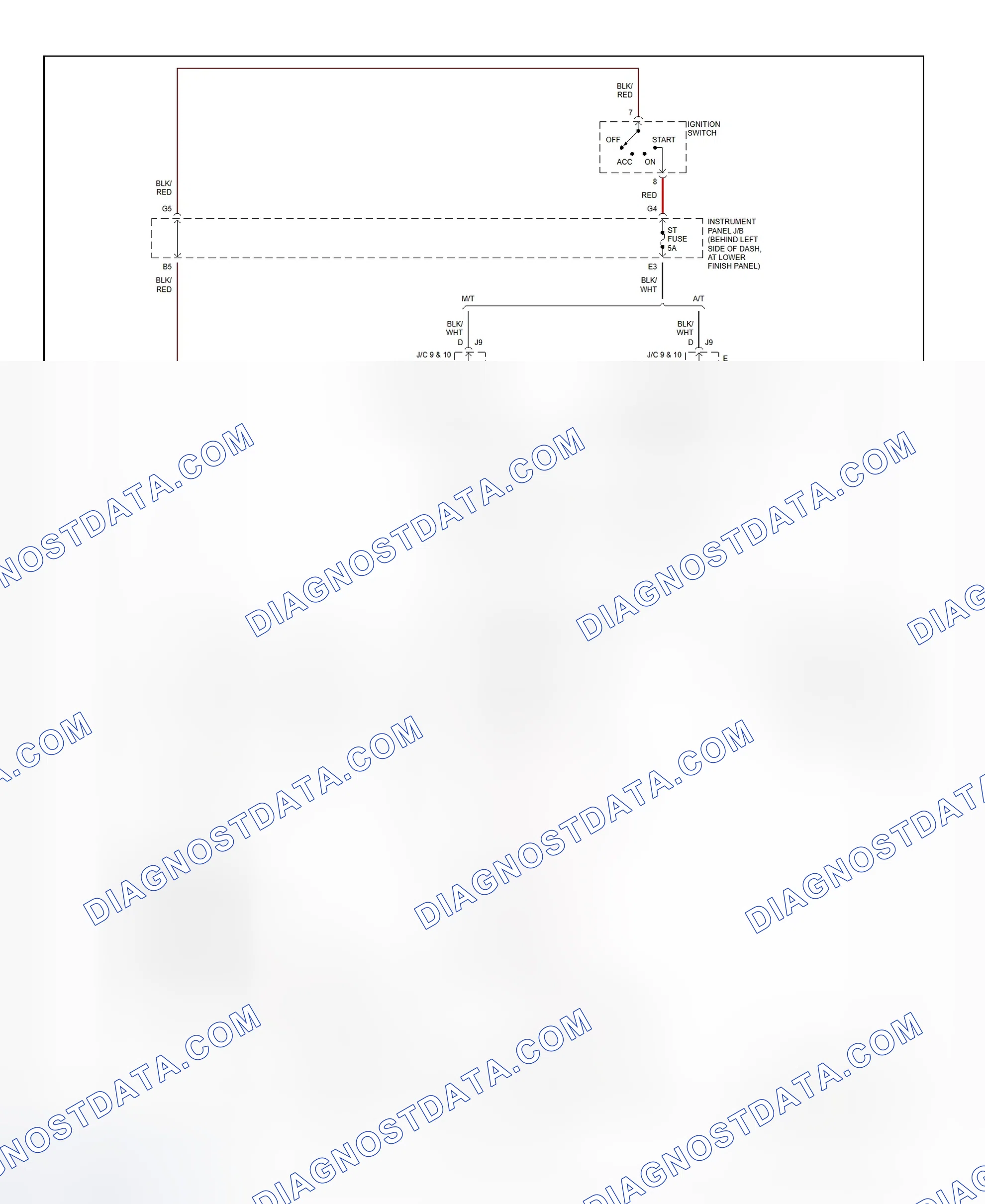Fig. 24: Starting System Wiring Diagram (Corolla)
