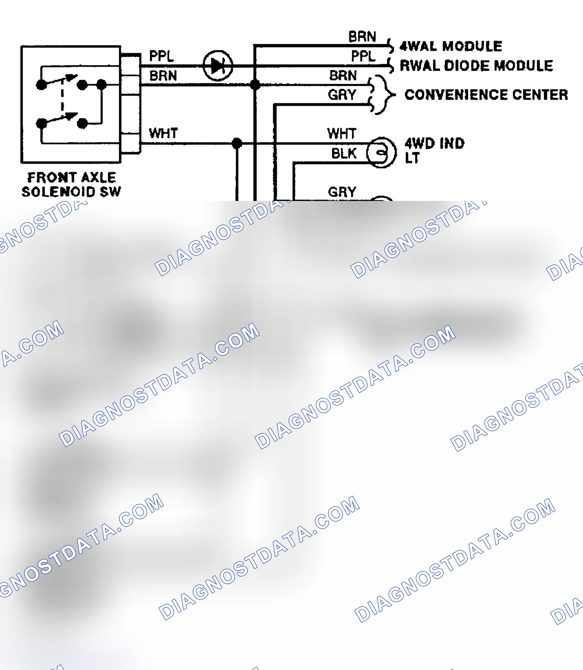 Scheme 6: Transfer Case Circuit (1992)