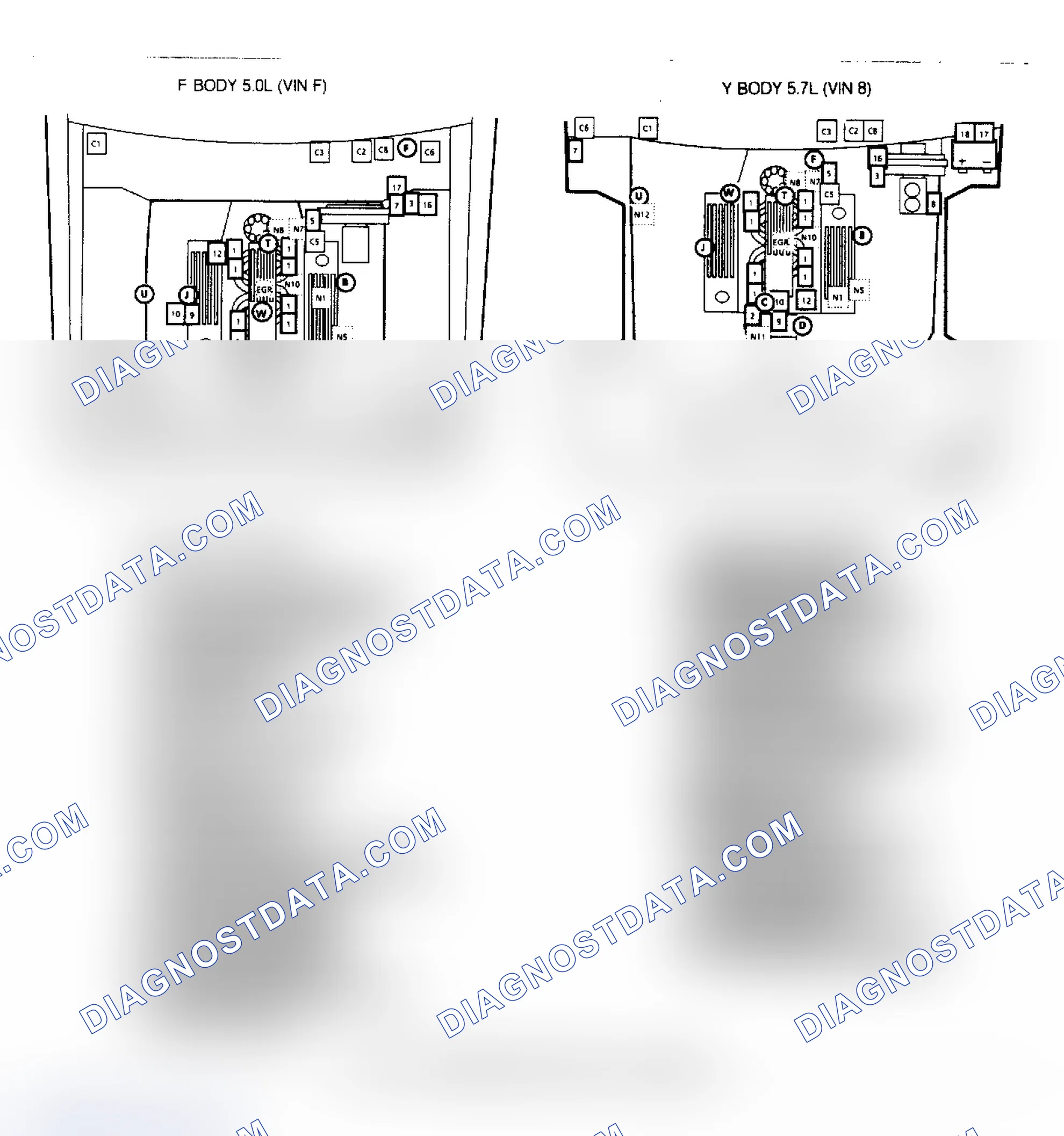 Scheme 596: 5.0L & 5.7L PFI Component Locations