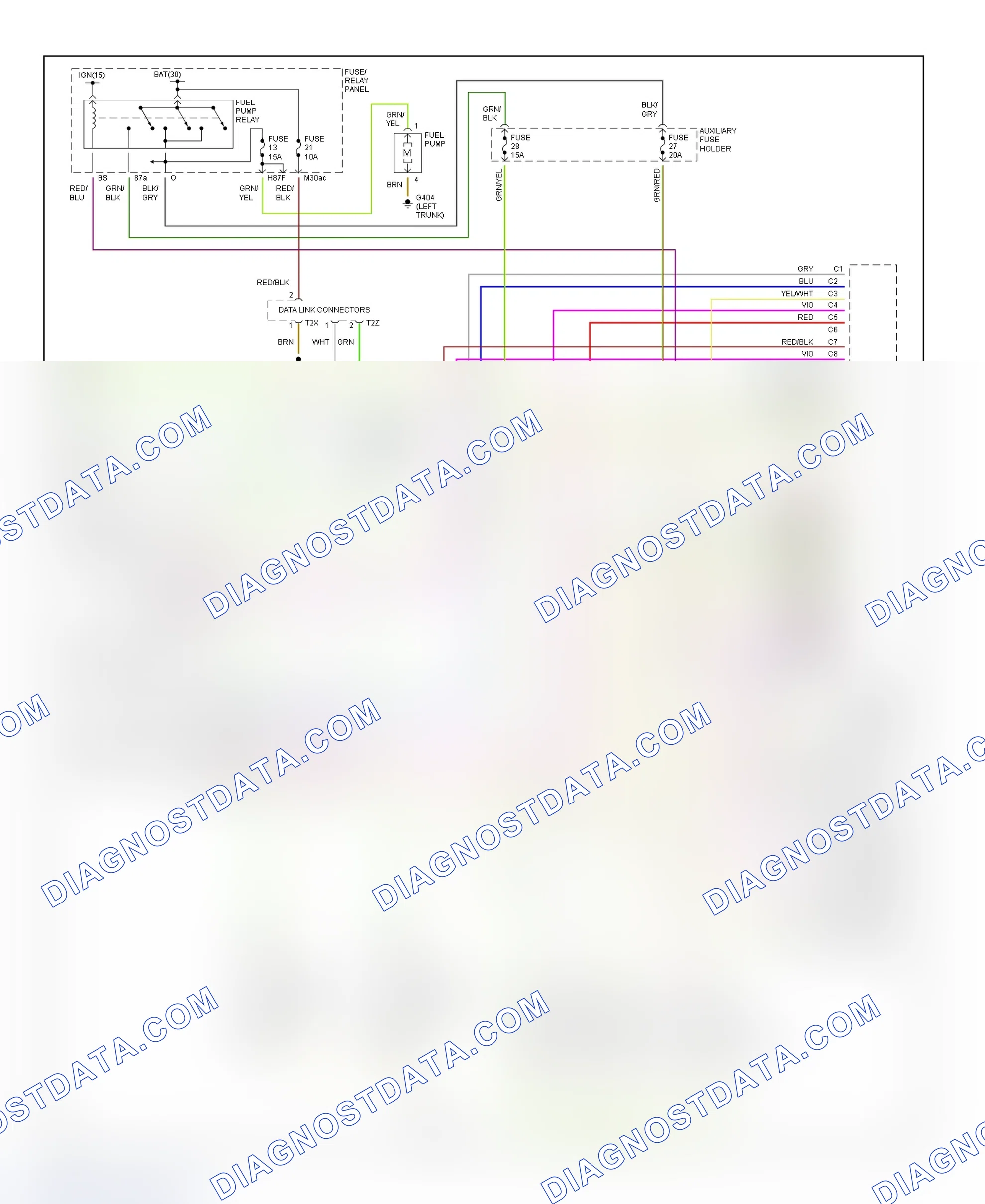 Scheme 6: Wiring Diagram (Cabriolet & 90 2.8L - 2 Of 2)