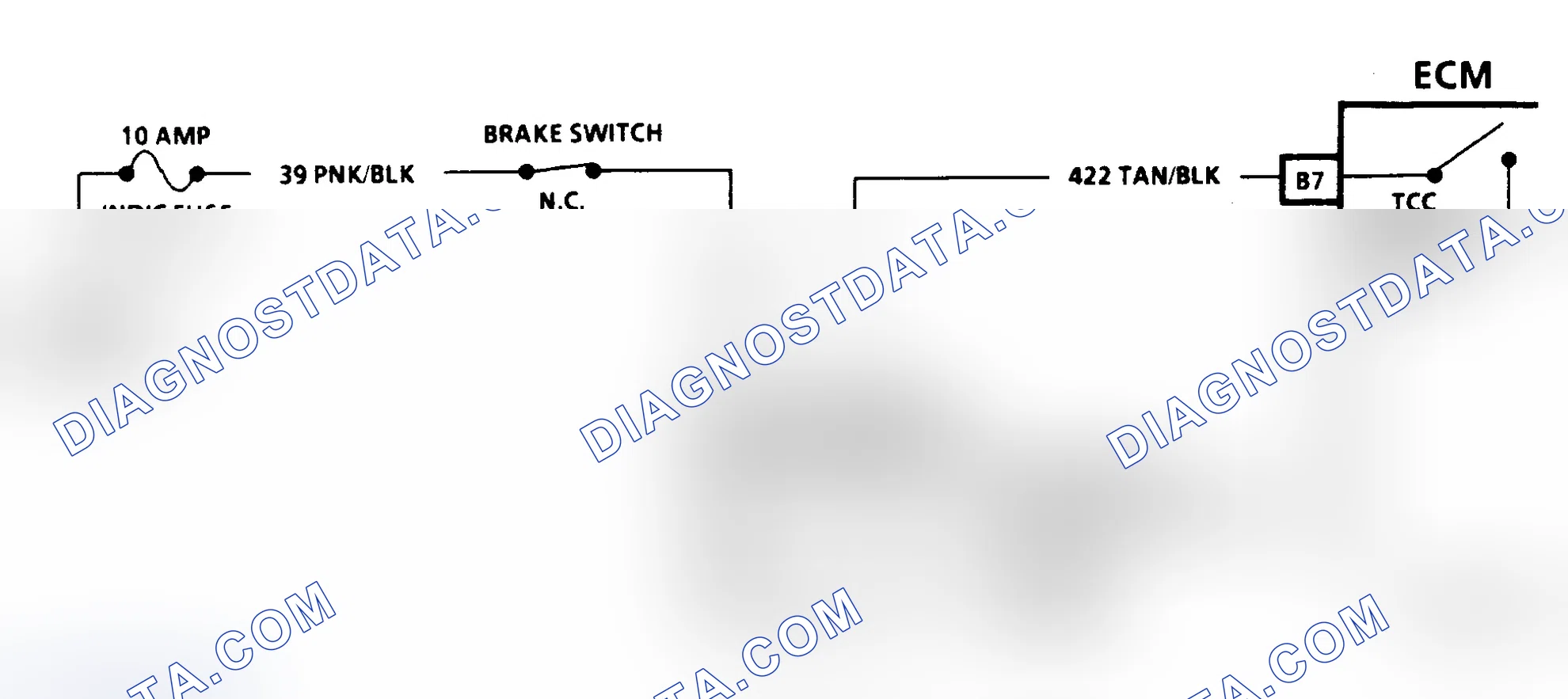 Scheme 206: CHART C-8A, TORQUE CONVERTER CLUTCH ELECTRICAL DIAGNOSIS 2.5L TBI W BODY