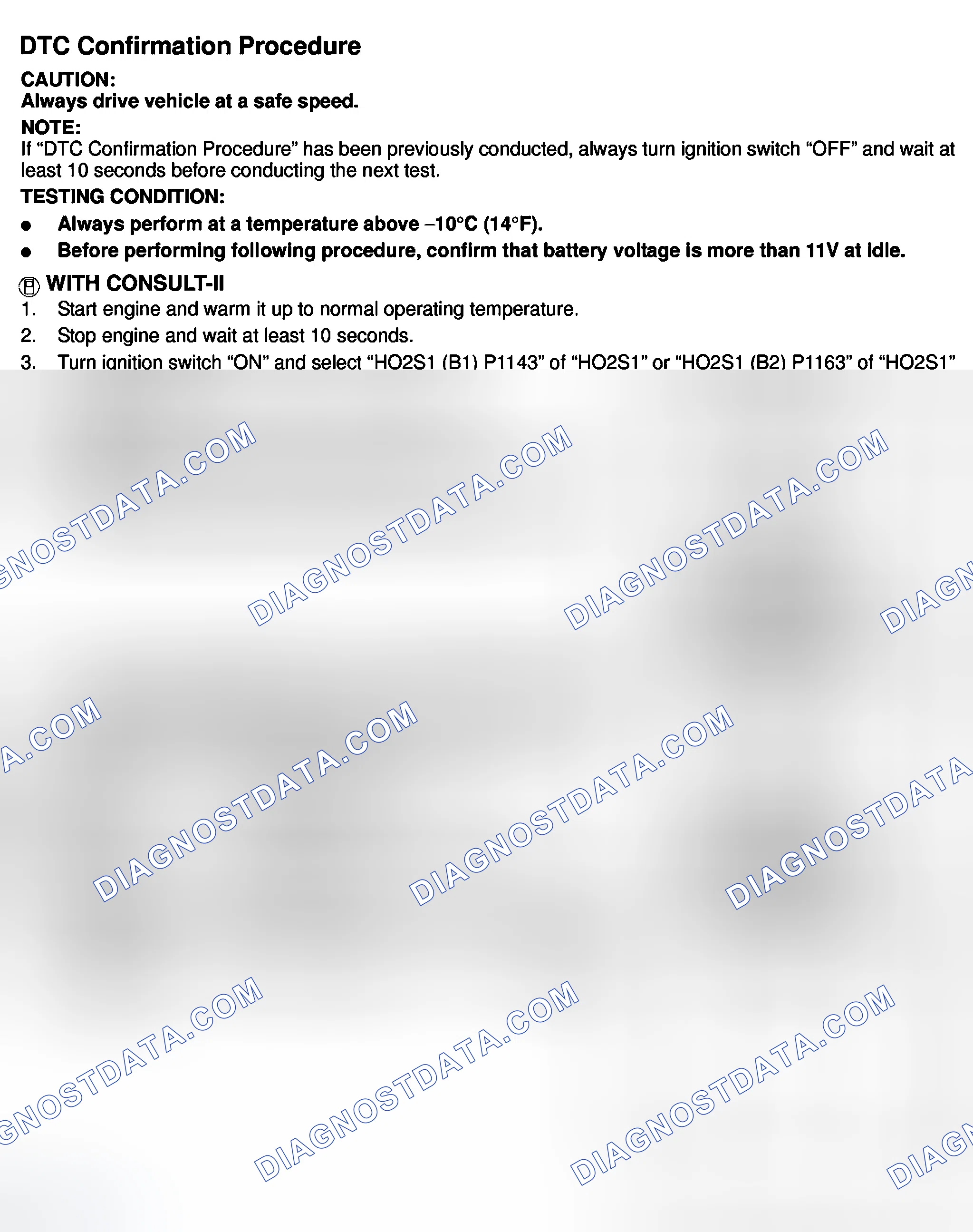 Scheme 518: DTC Confirmation Procedure