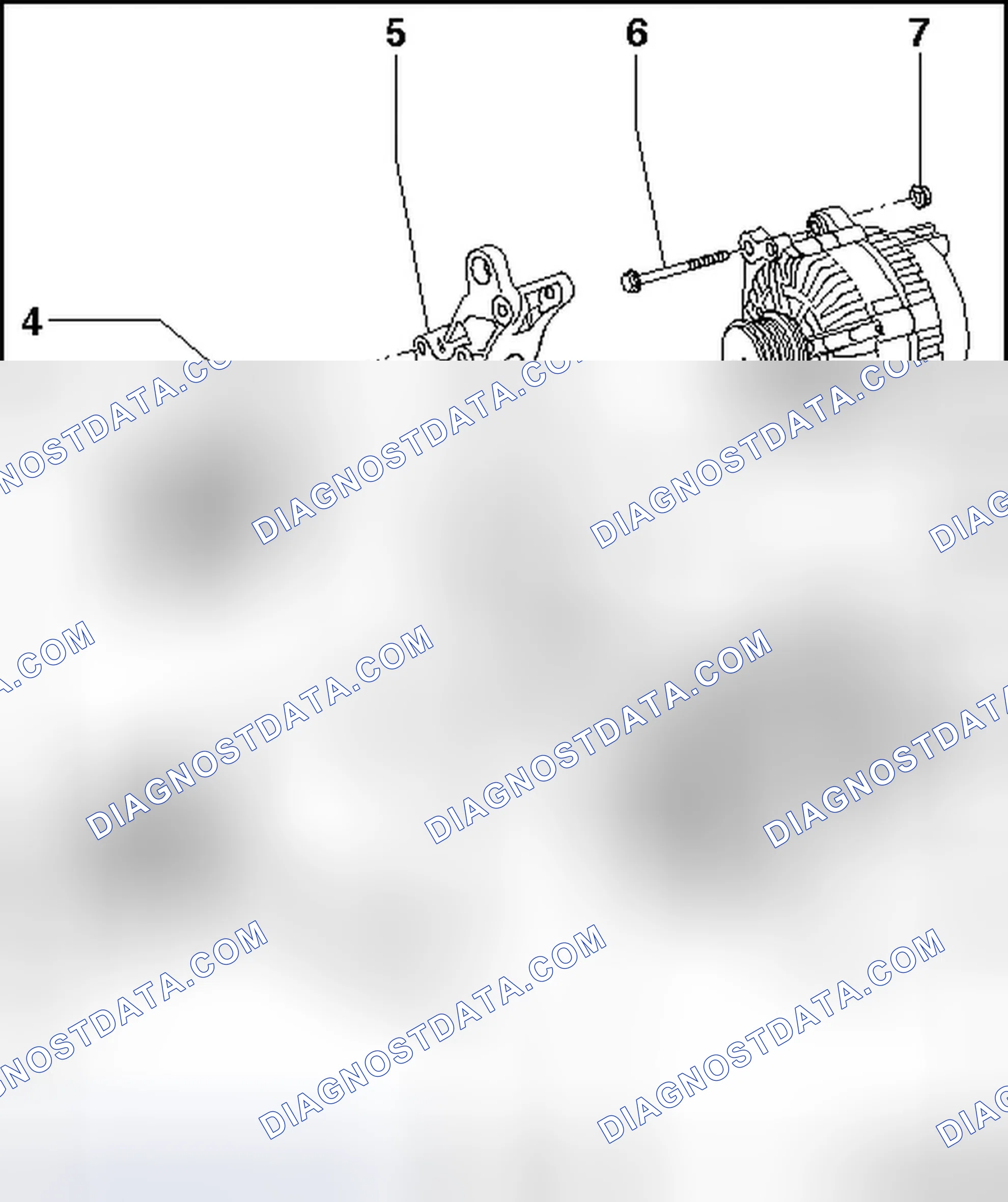 Scheme 267: RIBBED BELT AND ASSEMBLY BRACKET OVERVIEW