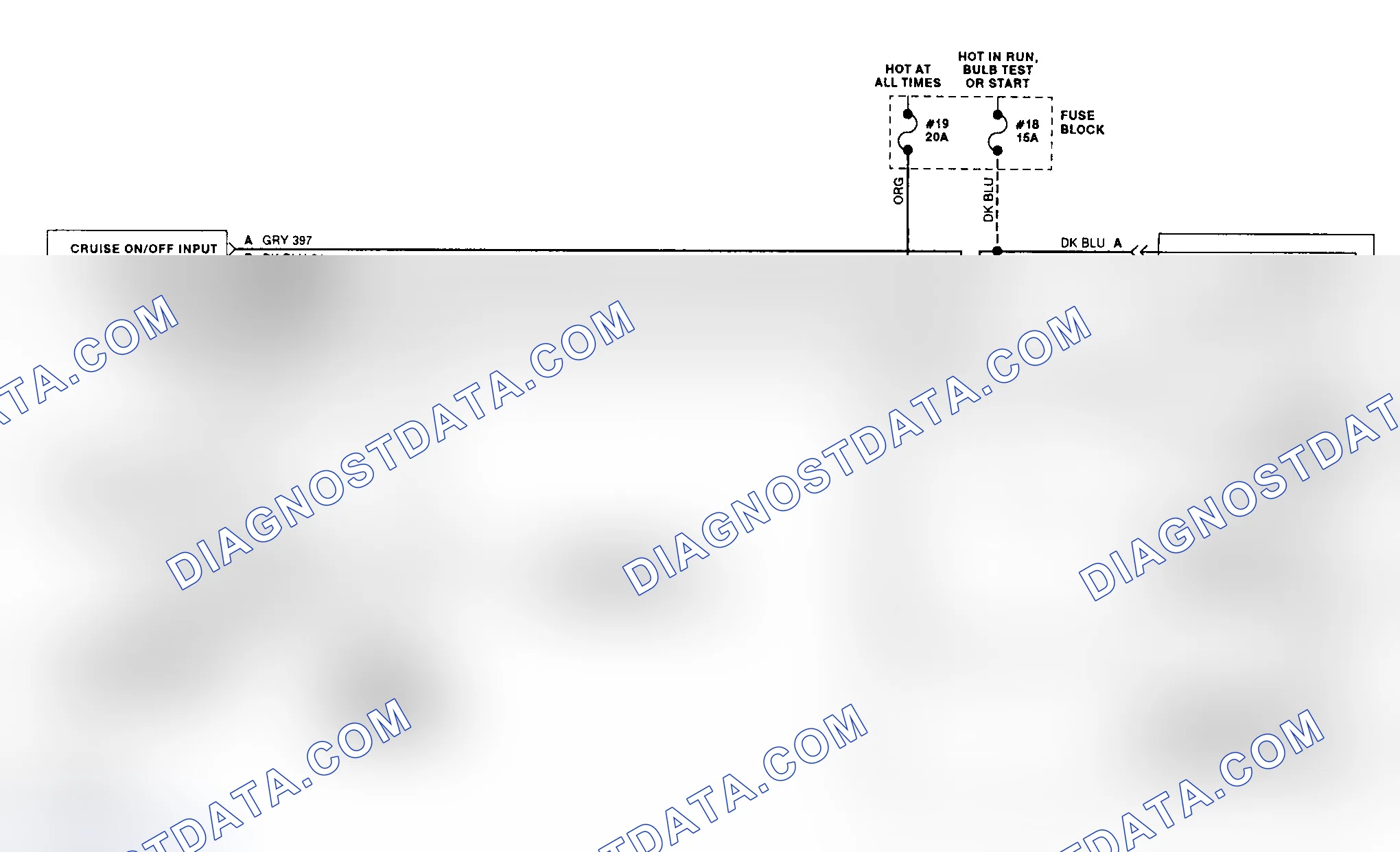 Fig. 5: Cruise Control System Wiring Diagram (Caprice)