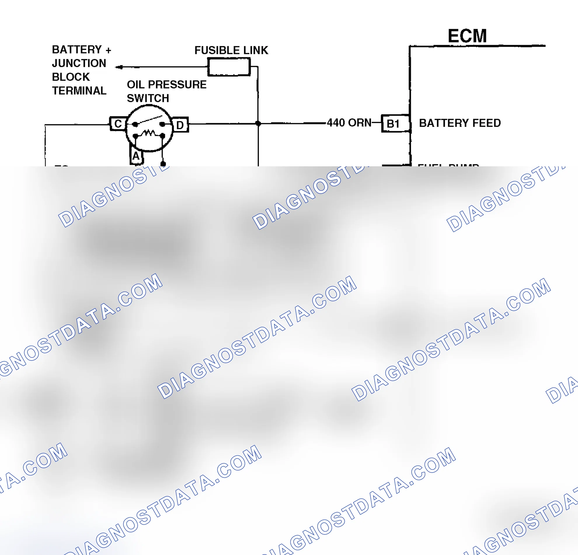 Scheme 109: Code 54 Schematic ("G" Series) Fuel Pump Circuit