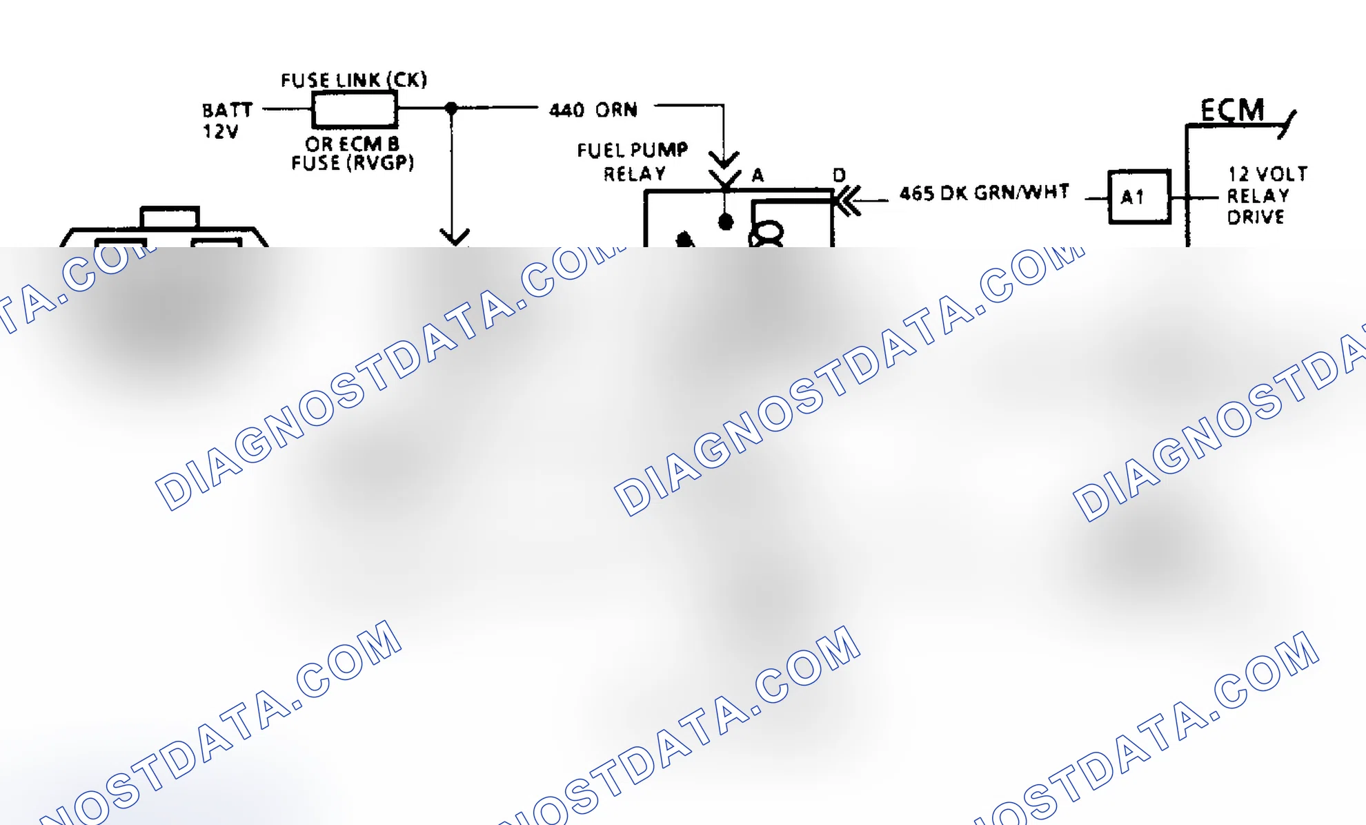 Scheme 83: Code 54, Fuel Pump Schematic (All Others)