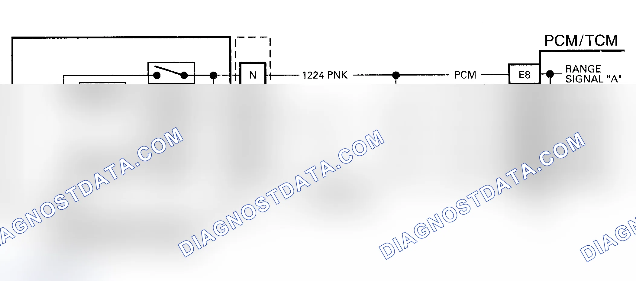 Scheme 144: DTC 28 Schematic (4L80-E) Transmission Range Pressure Switch Circuit Fault