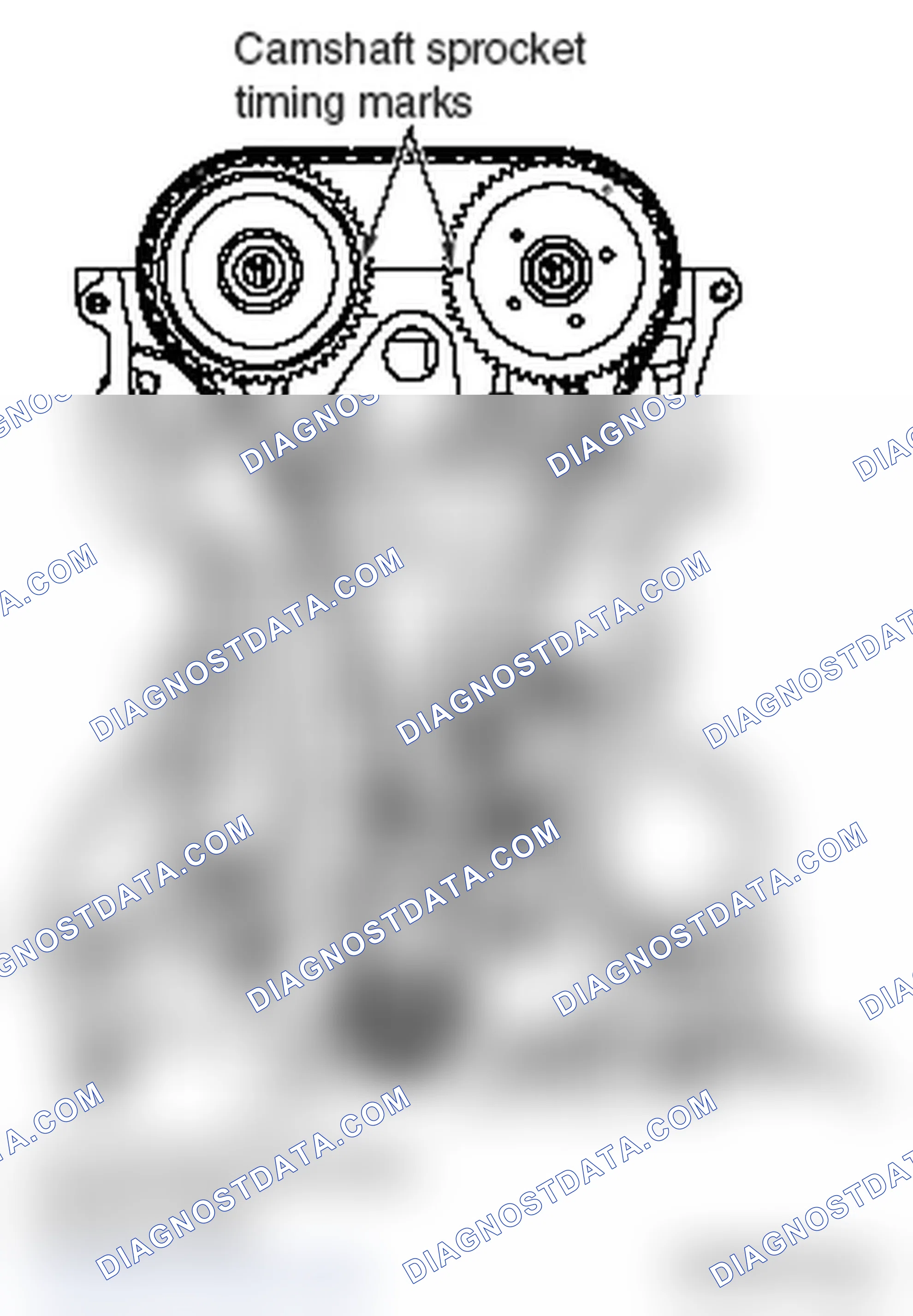 Scheme 321: << E >> TIMING CHAIN TENSIONER REMOVAL