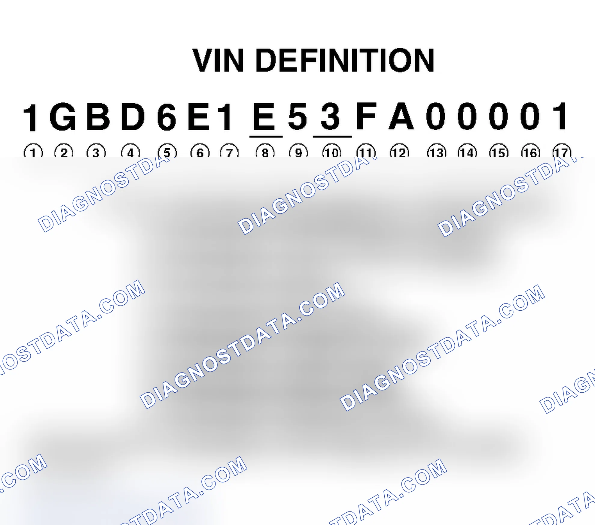 Scheme 1: VEHICLE IDENTIFICATION NUMBER