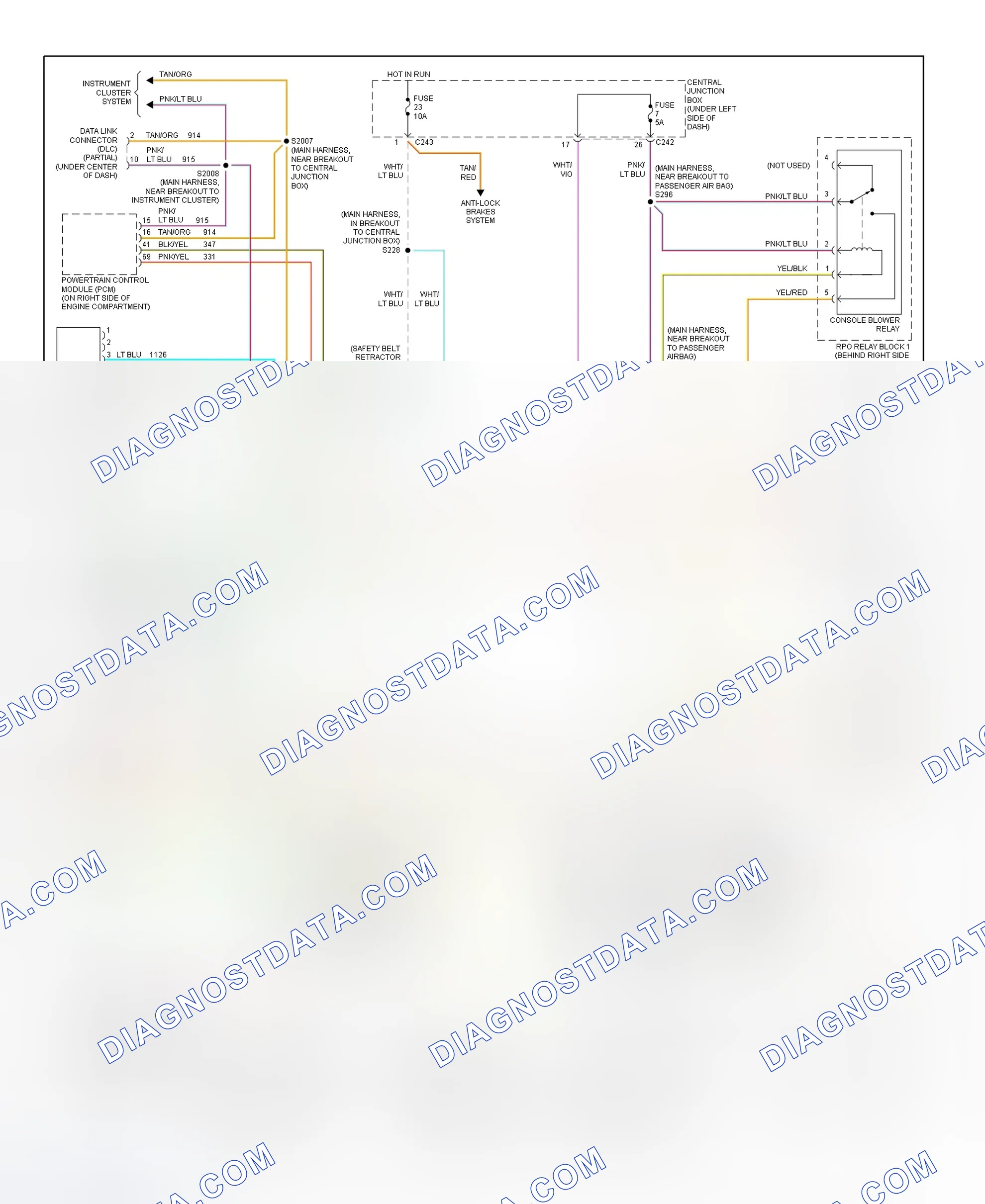 Scheme 23: Automatic A/C-Heater System Wiring Diagram (2000 Expedition - 2 Of 3)