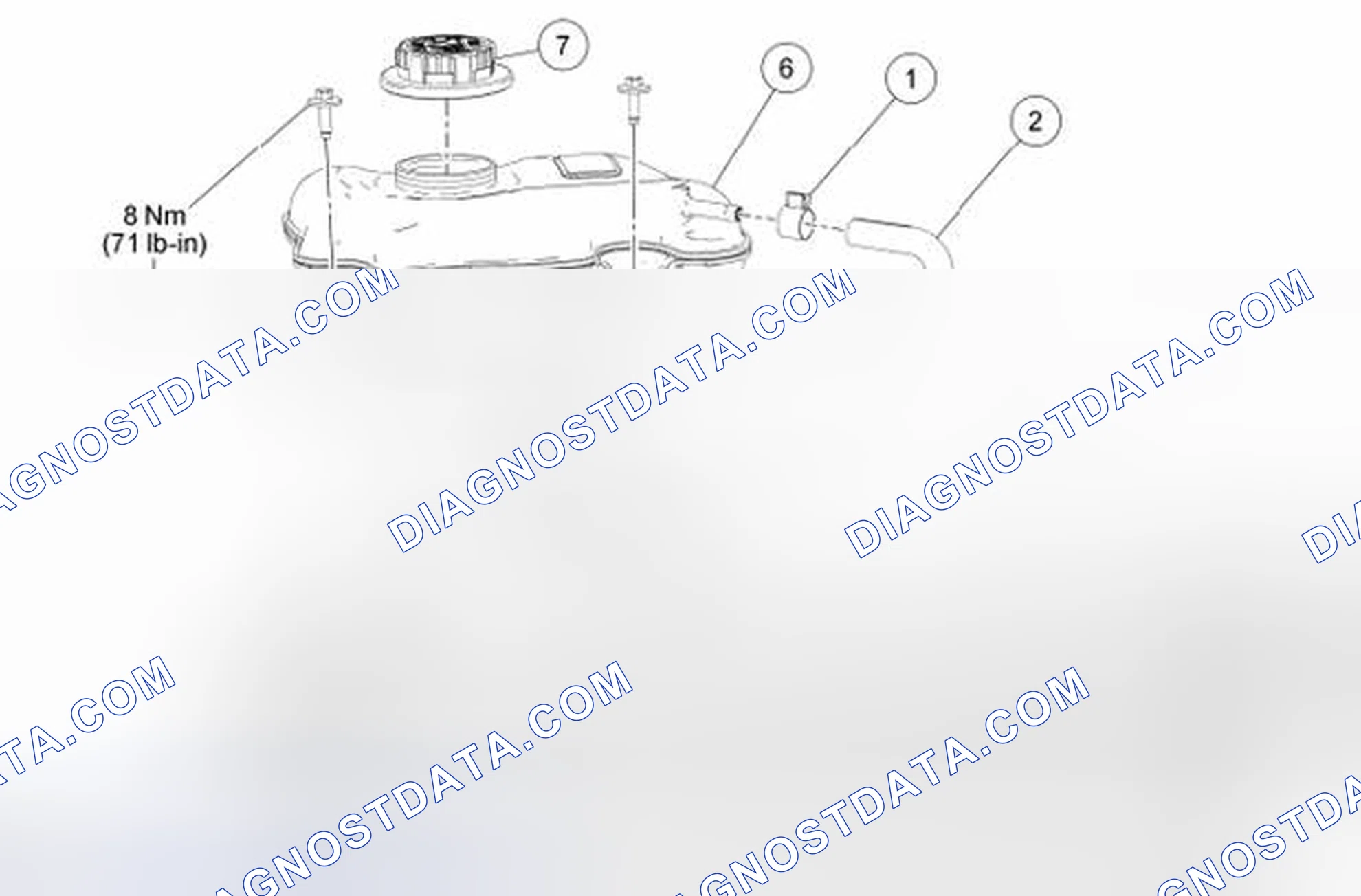 Scheme 18: Degas Bottle - 5.8L Engine