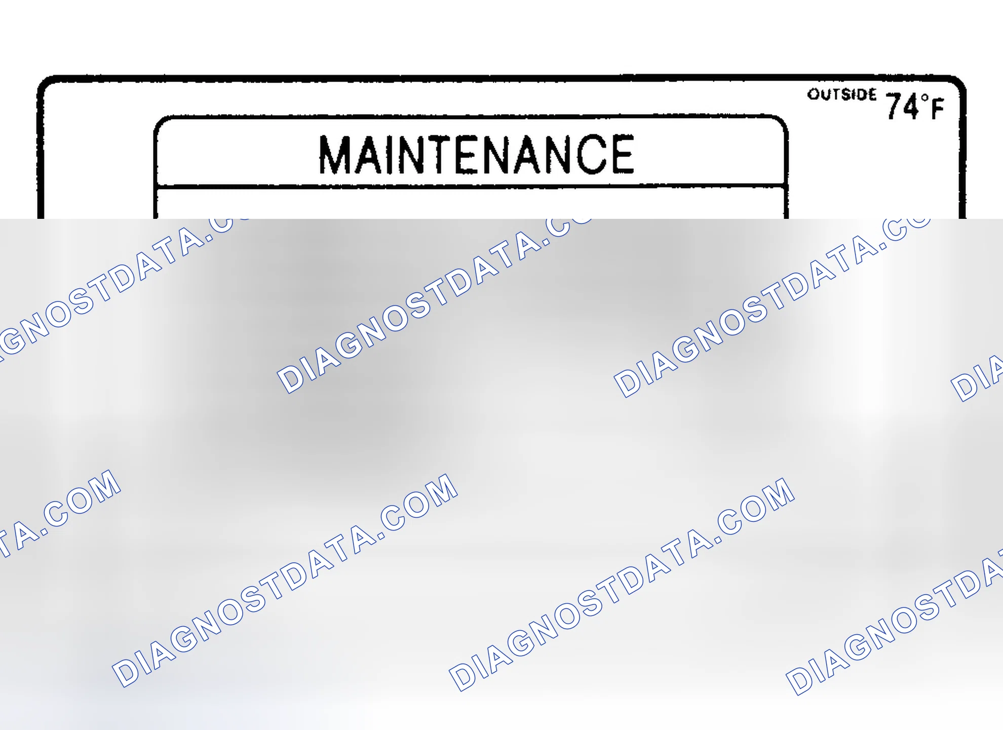 Scheme 2: MAINTENANCE INTERVAL RESET - PROCEDURE 1