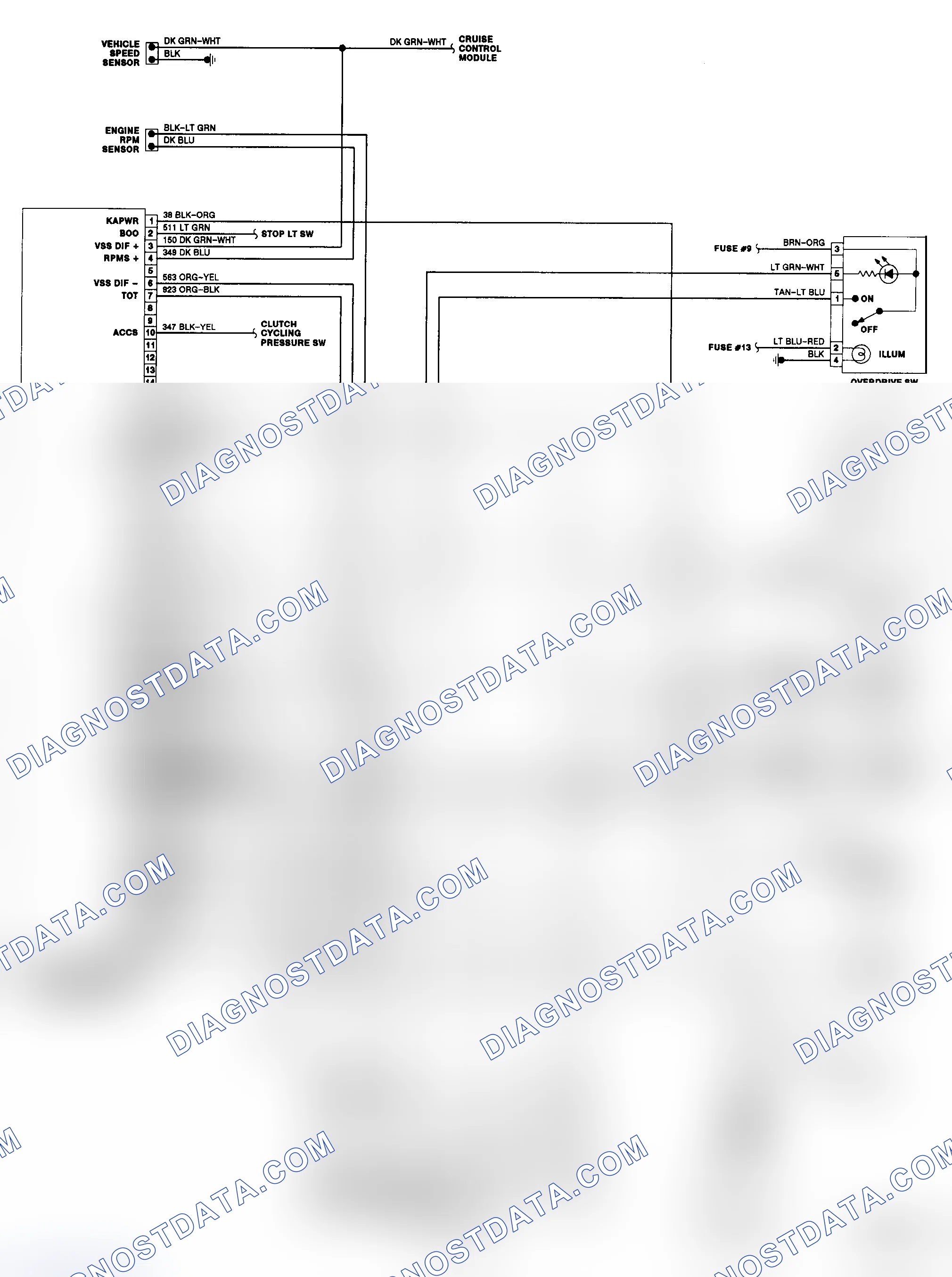 Scheme 146: E4OD Wiring Diagram (1989-90 "E" Series - Diesel)