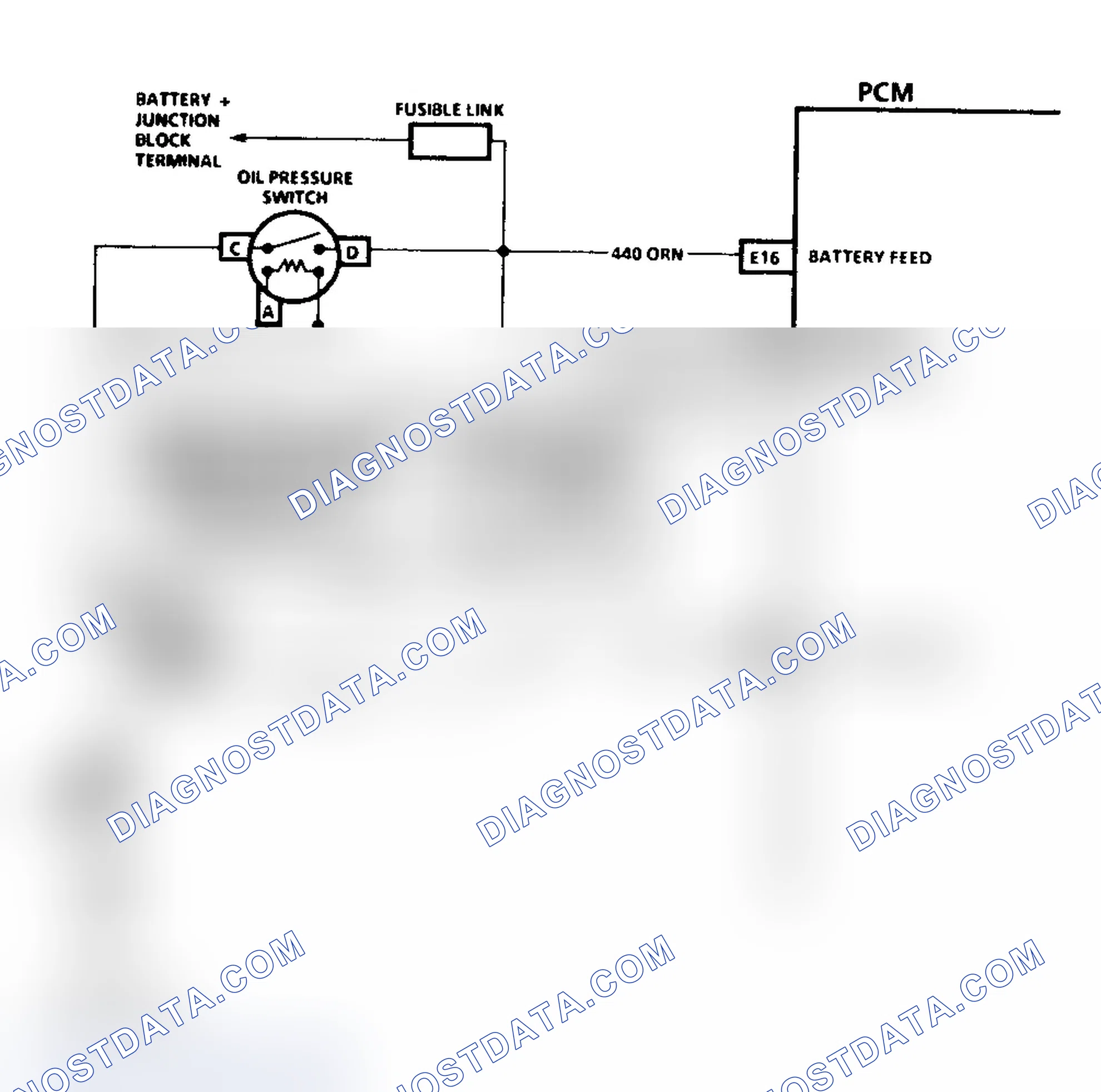 Scheme 85: Code 54 Schematic ("C" & "K" Series Exc. 5.7L M/T Fuel Pump Circuit