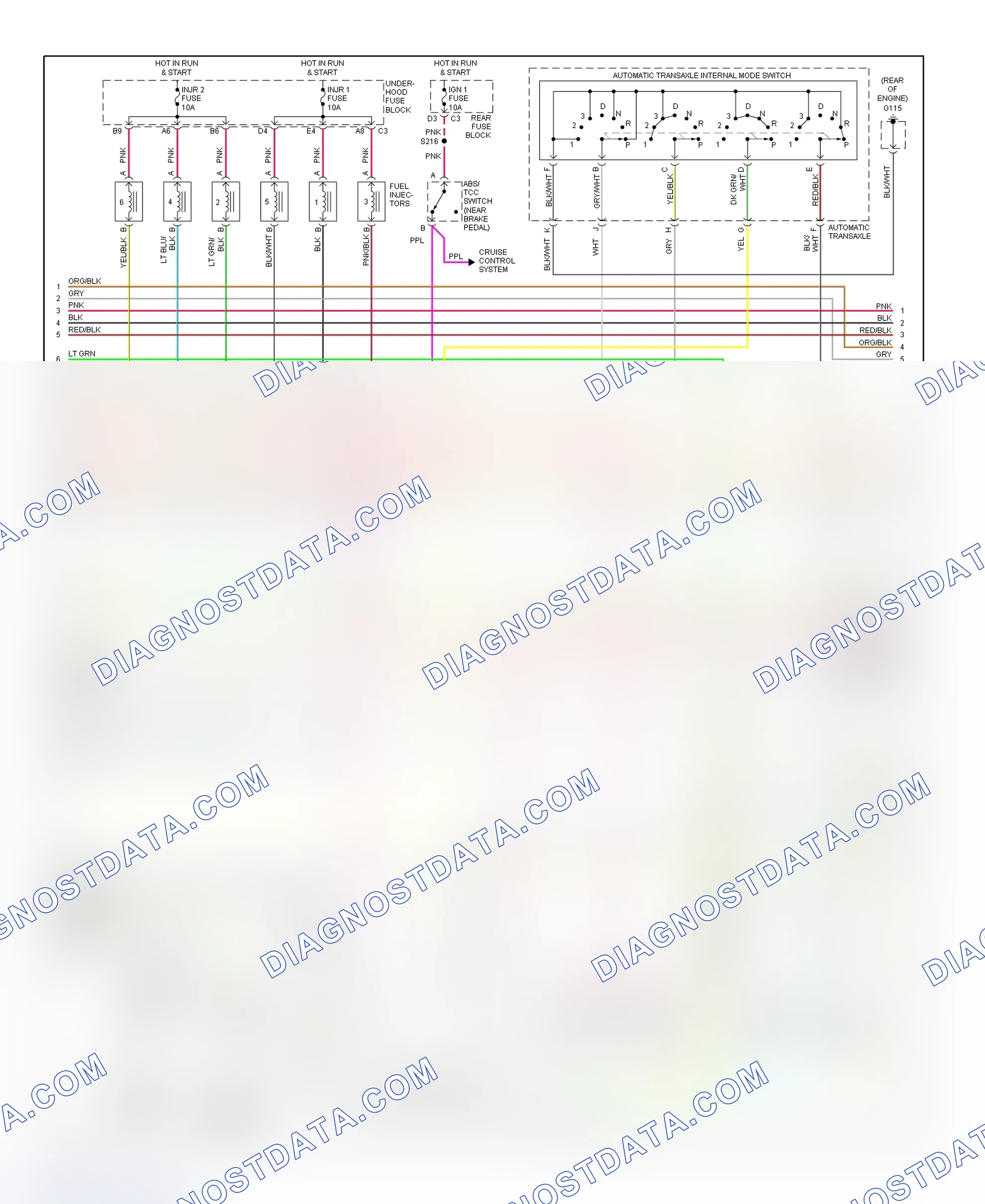 Scheme 22: PCM Wiring Diagram (Bonneville & LeSabre - 3.8L - 2 Of 4)